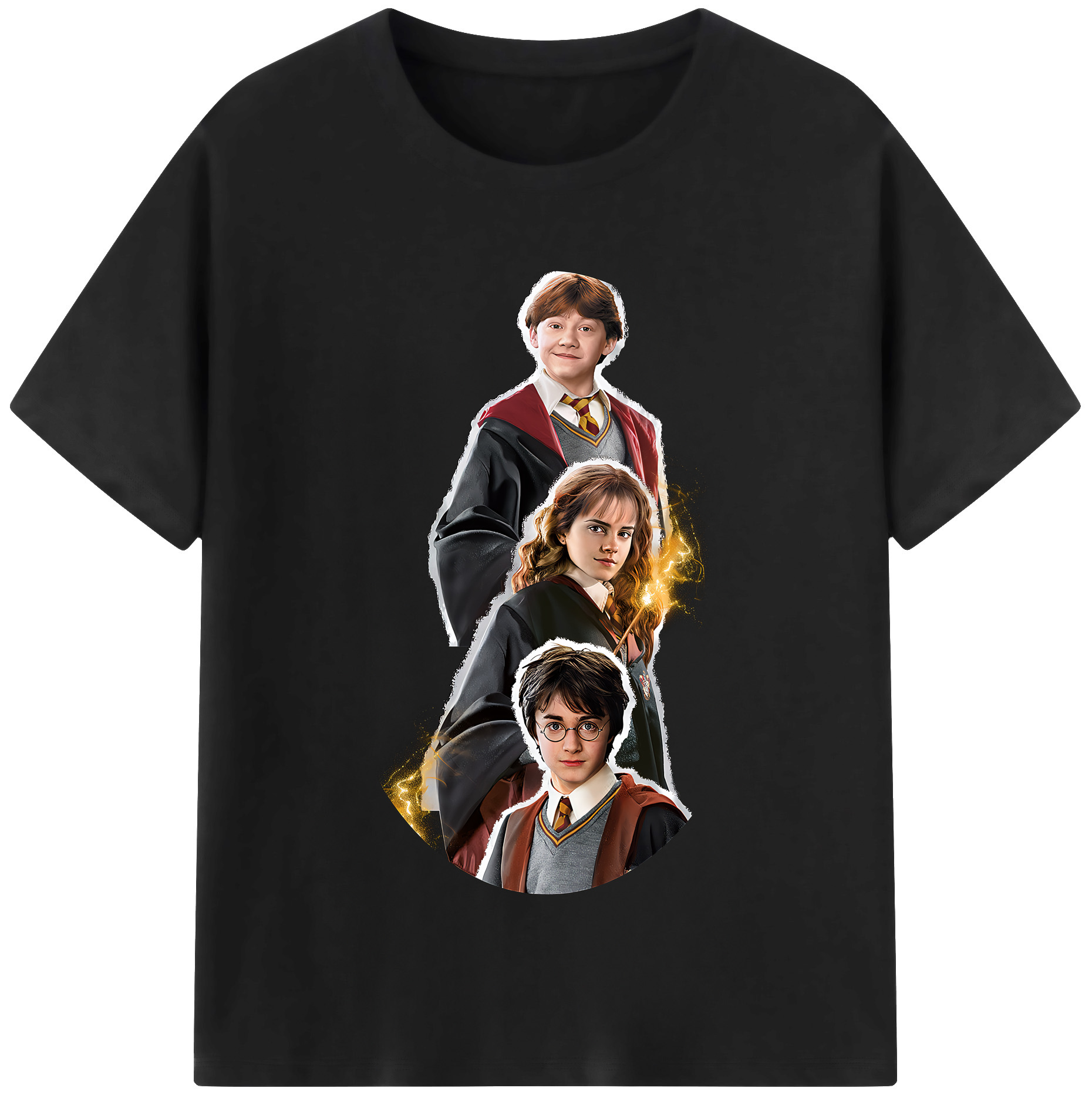 （画像用） Harry Potter ハリー・ポッターシリーズ レディースカジュアルプリントTシャツ（綿100％）