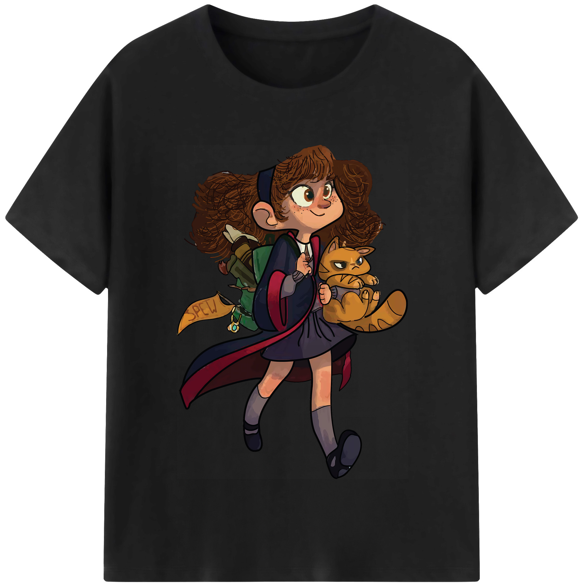 （画像用） Harry Potter ハリー・ポッターシリーズ レディースカジュアルプリントTシャツ（綿100％）