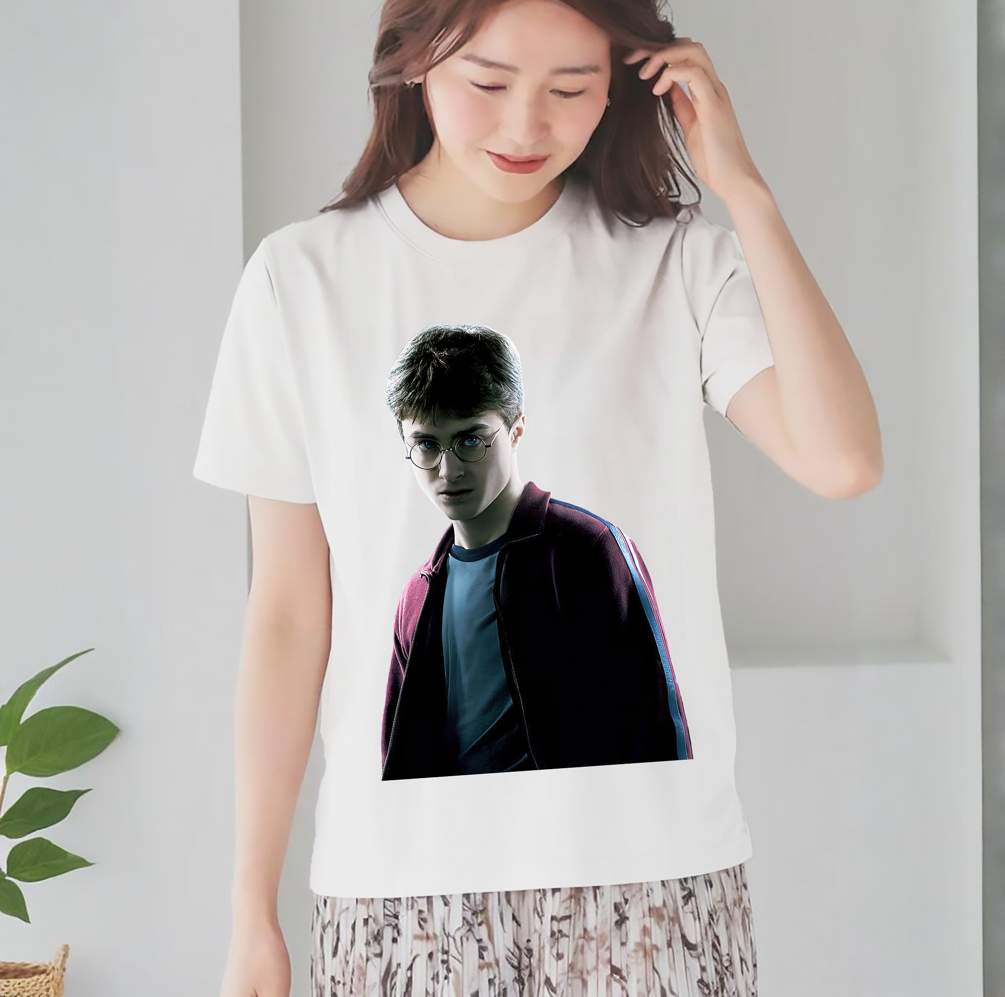 Harry Potter ハリー・ポッターシリーズ レディースカジュアルプリントTシャツ（綿100％）