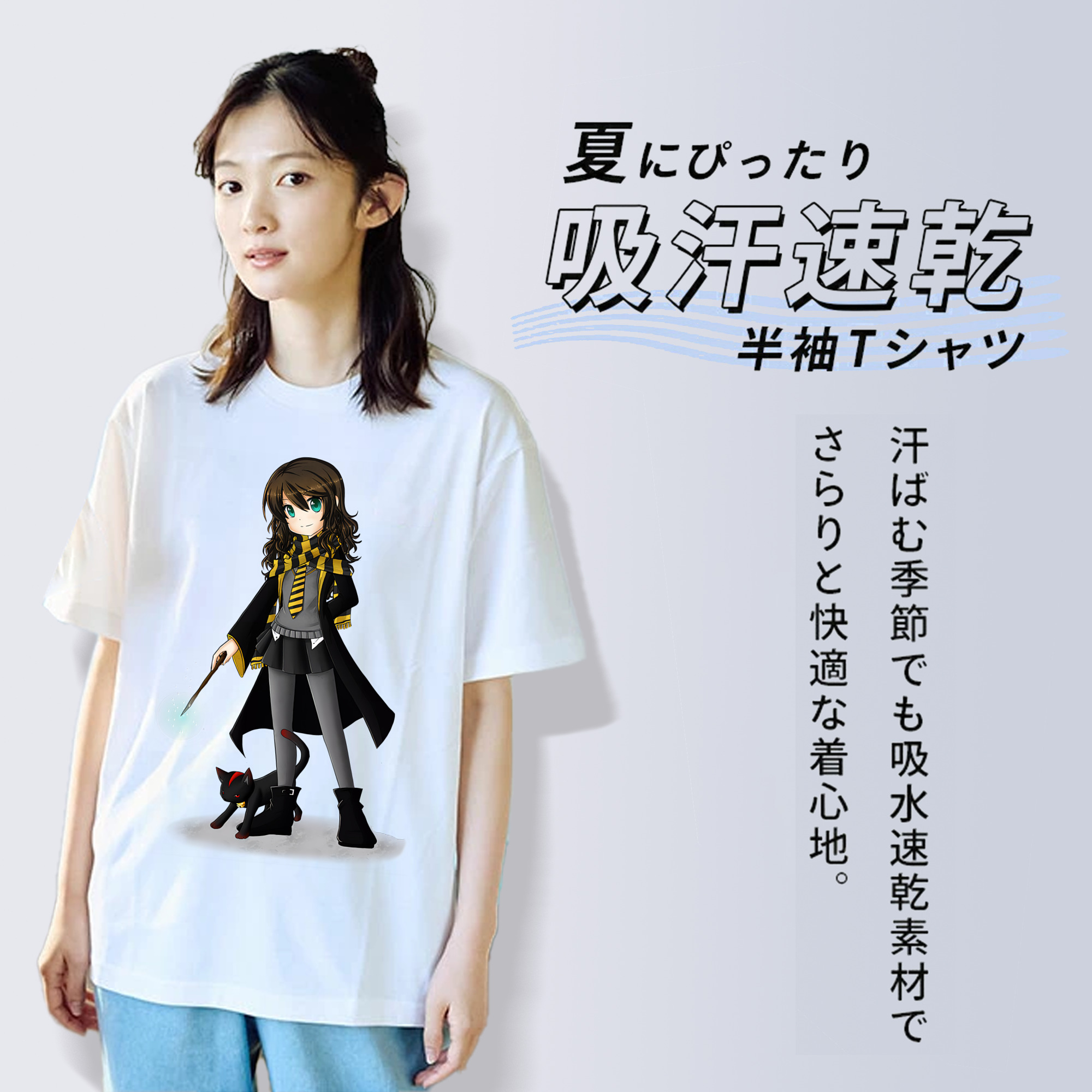 Harry Potter ハリー・ポッターシリーズ レディースカジュアルプリントTシャツ（綿100％）