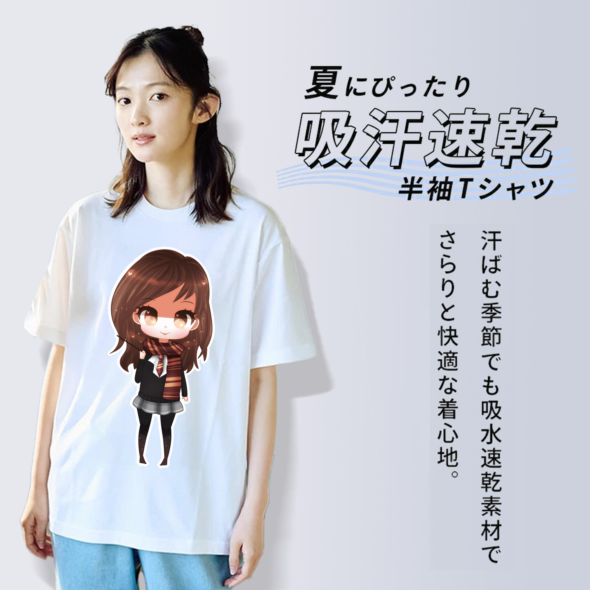 Harry Potter ハリー・ポッターシリーズ レディースカジュアルプリントTシャツ（綿100％）
