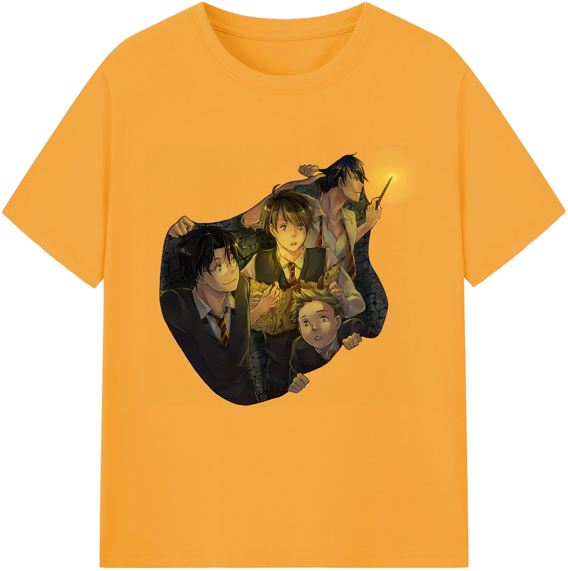 （画像用） Harry Potter ハリー・ポッターシリーズ レディースカジュアルプリントTシャツ（綿100％）
