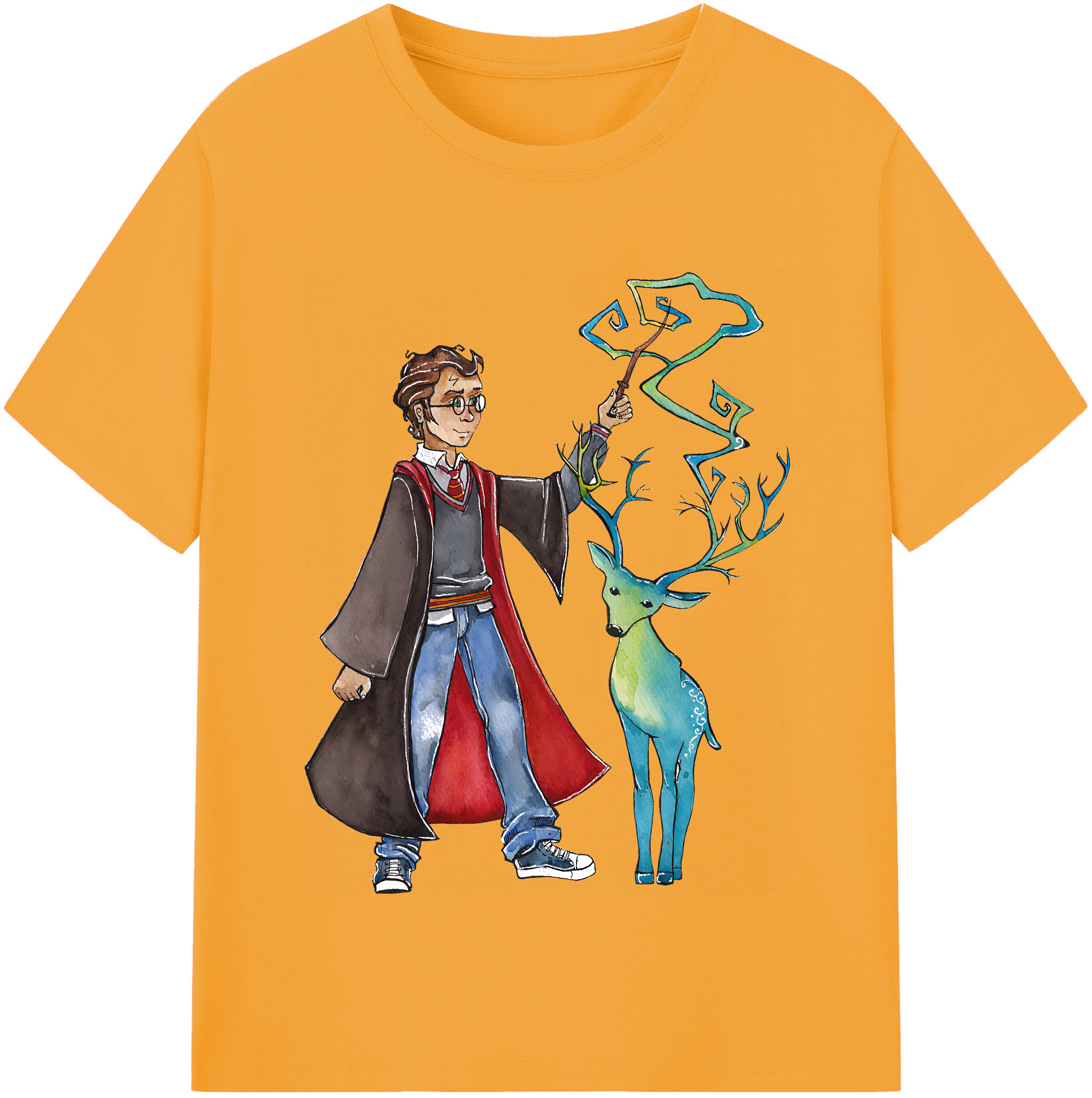 （画像用） Harry Potter ハリー・ポッターシリーズ レディースカジュアルプリントTシャツ（綿100％）