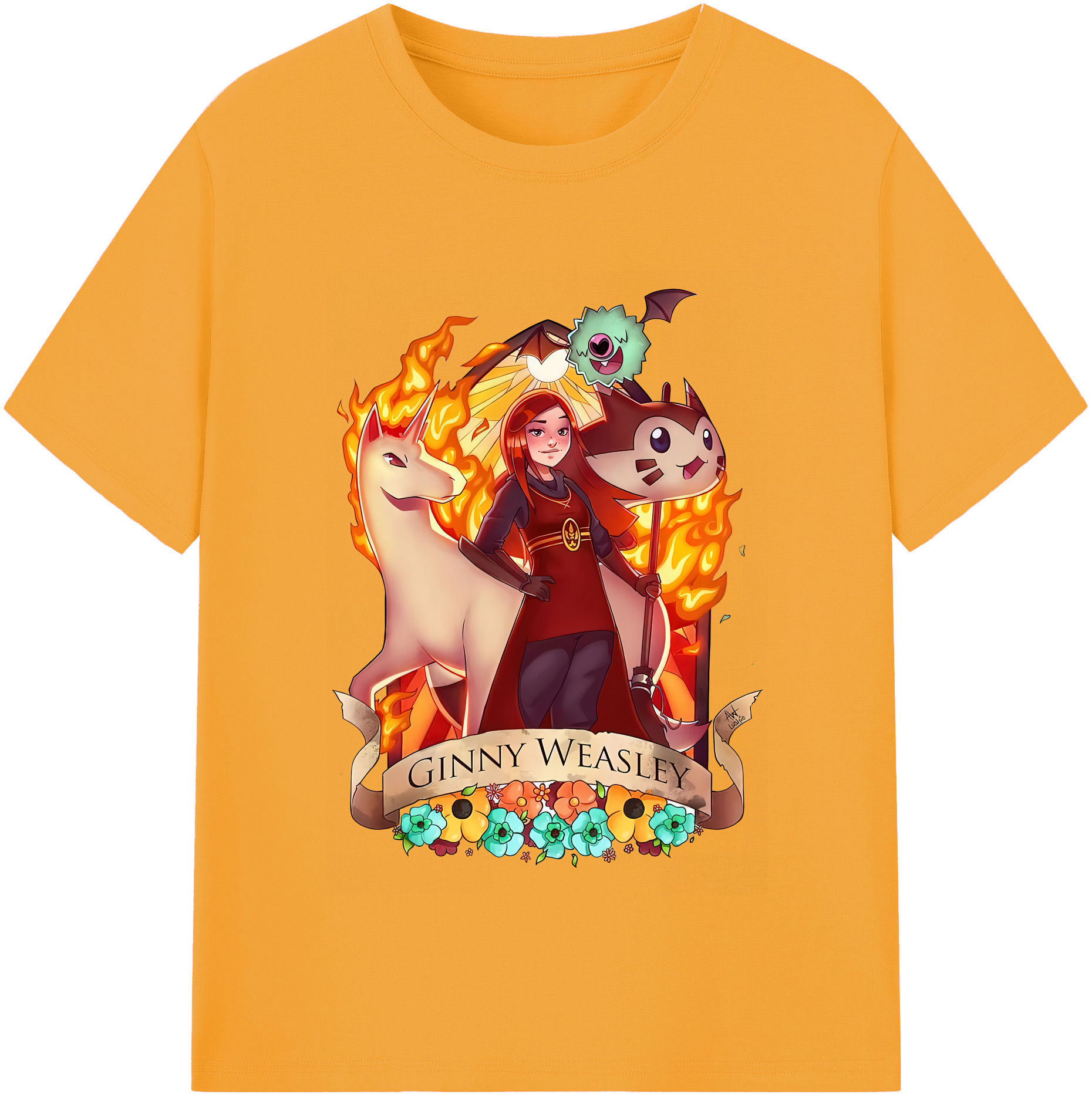 （画像用） Harry Potter ハリー・ポッターシリーズ レディースカジュアルプリントTシャツ（綿100％）