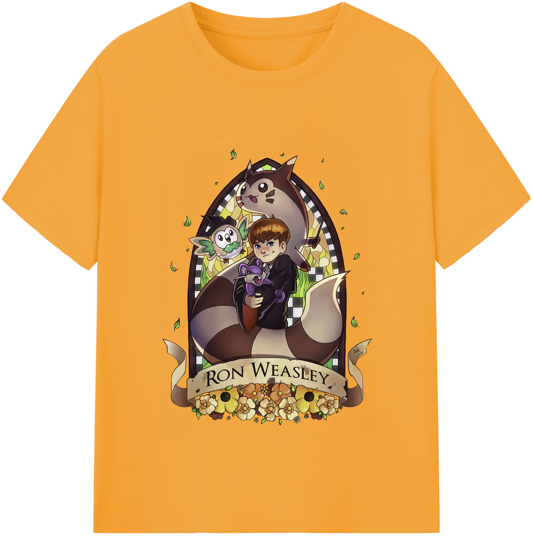 （画像用） Harry Potter ハリー・ポッターシリーズ レディースカジュアルプリントTシャツ（綿100％）