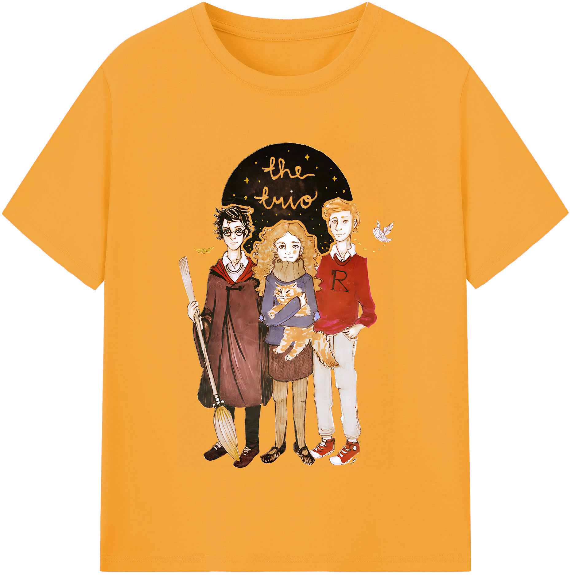 （画像用） Harry Potter ハリー・ポッターシリーズ レディースカジュアルプリントTシャツ（綿100％）