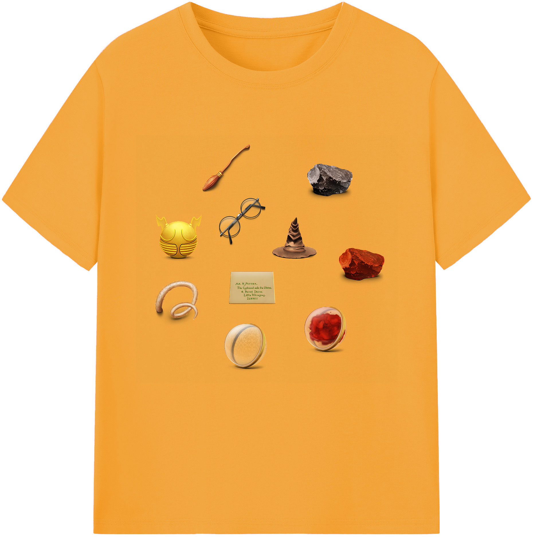 （画像用） Harry Potter ハリー・ポッターシリーズ レディースカジュアルプリントTシャツ（綿100％）