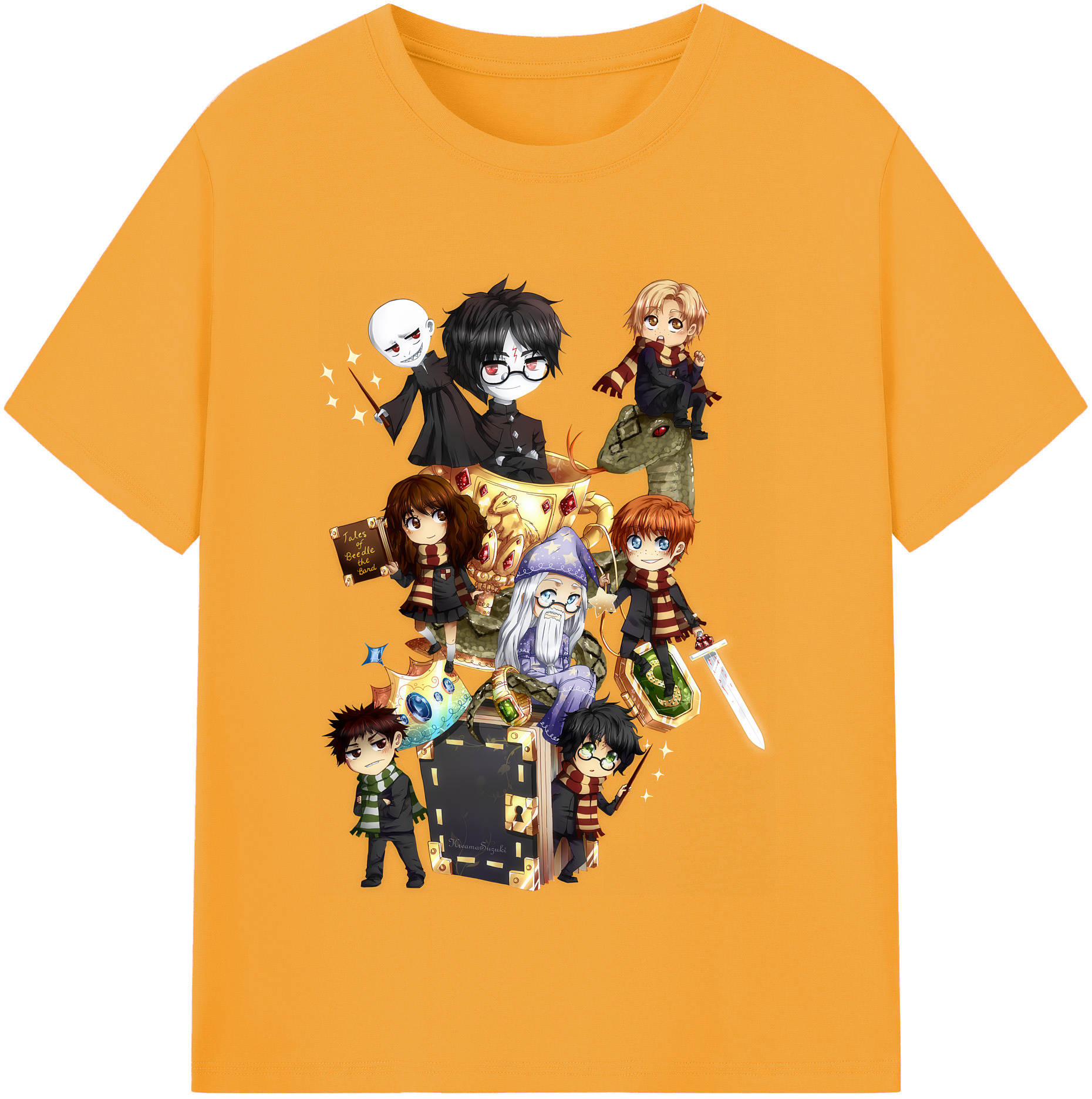 （画像用） Harry Potter ハリー・ポッターシリーズ レディースカジュアルプリントTシャツ（綿100％）