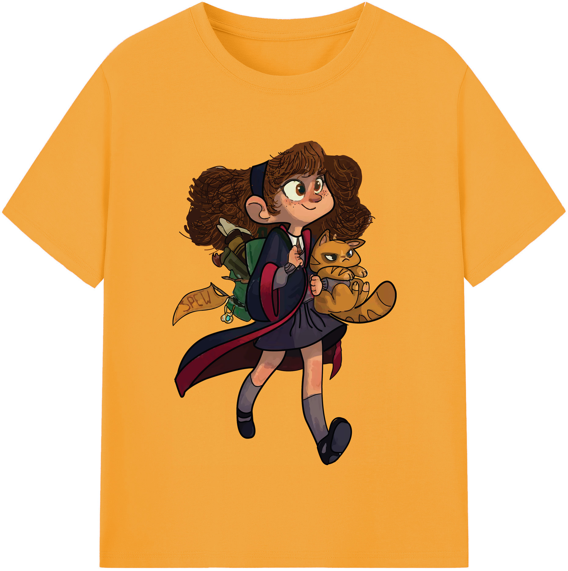 （画像用） Harry Potter ハリー・ポッターシリーズ レディースカジュアルプリントTシャツ（綿100％）