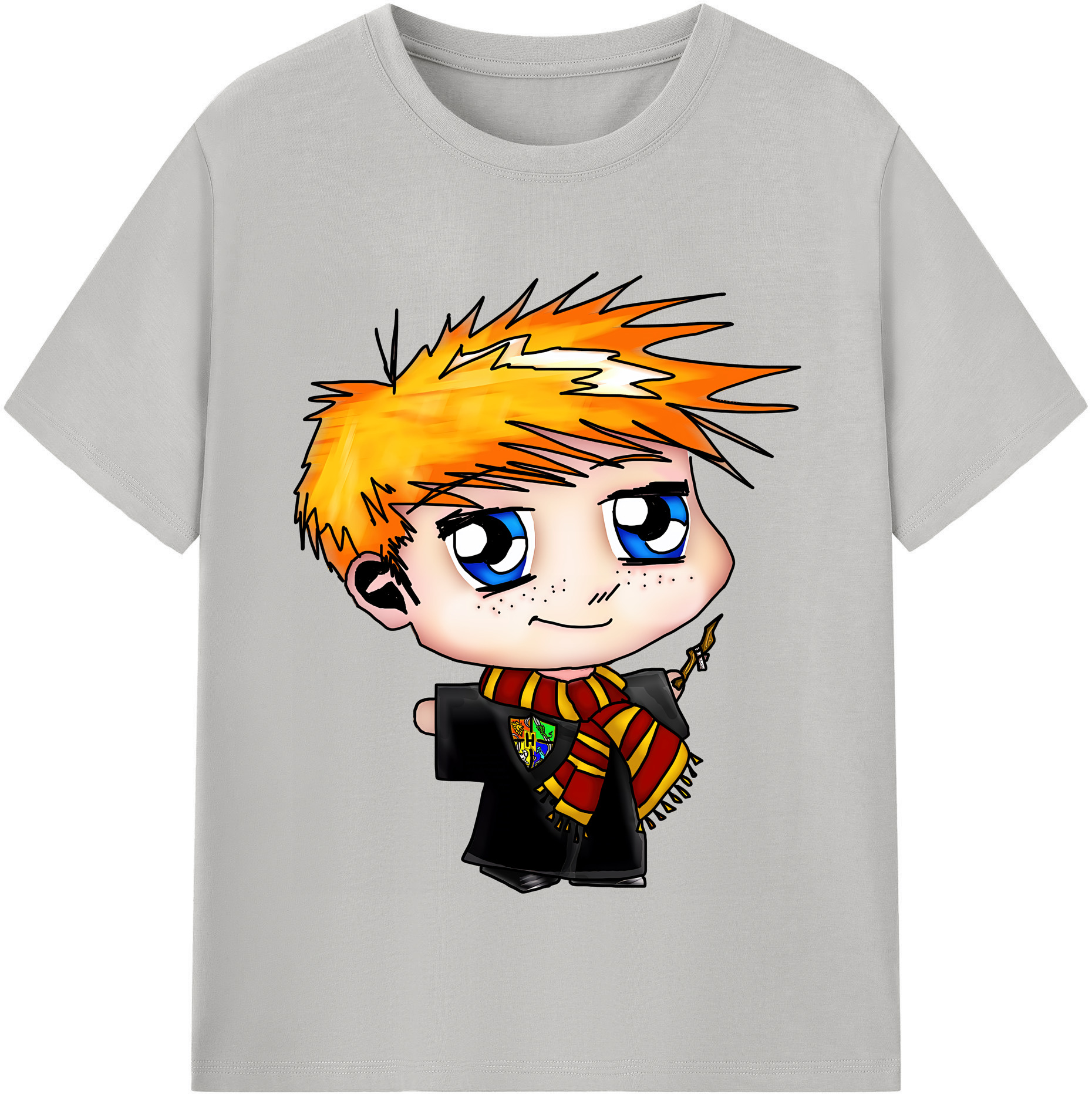 （画像用） Harry Potter ハリー・ポッターシリーズ レディースカジュアルプリントTシャツ（綿100％）