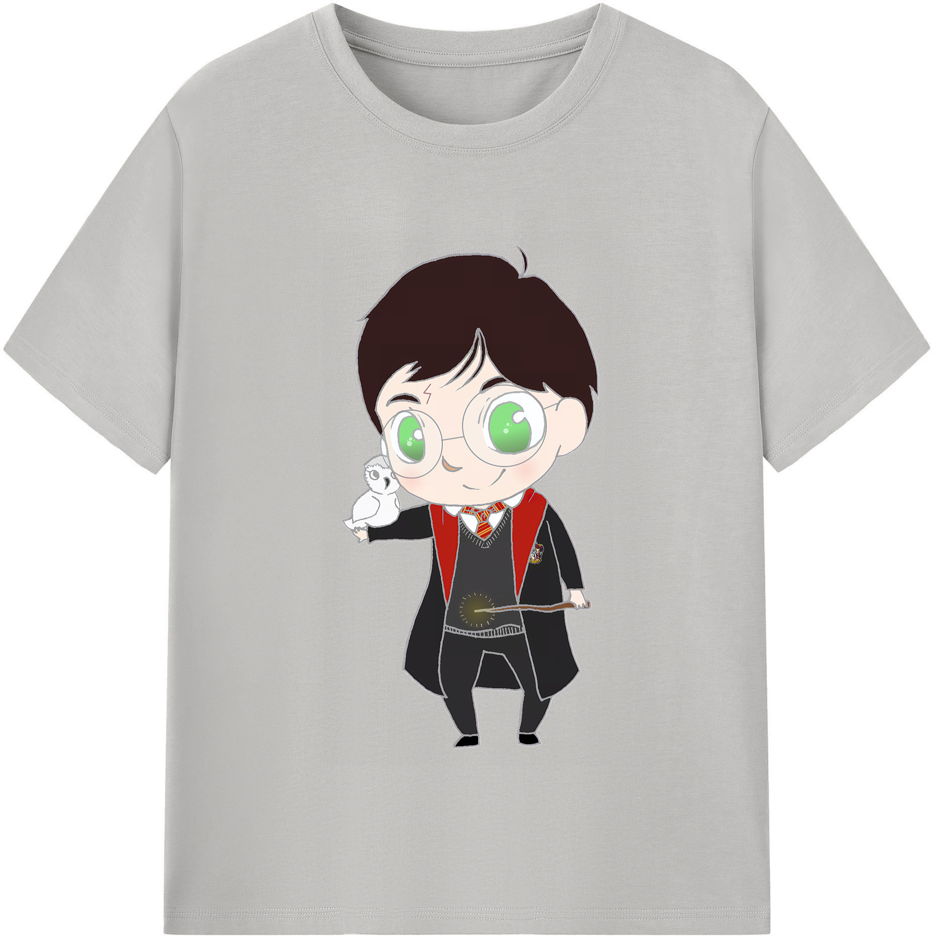 （画像用） Harry Potter ハリー・ポッターシリーズ レディースカジュアルプリントTシャツ（綿100％）