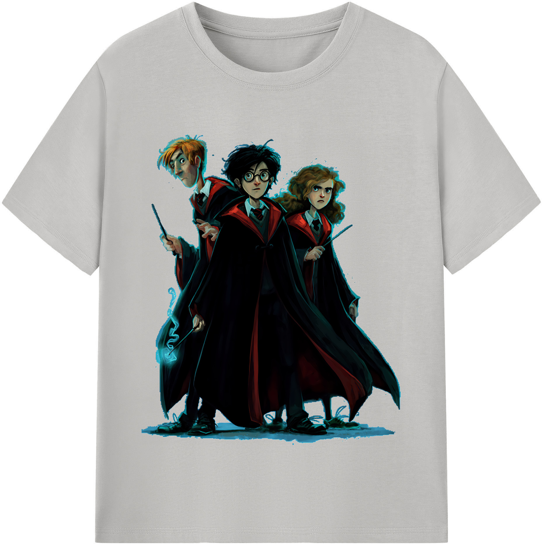 （画像用） Harry Potter ハリー・ポッターシリーズ レディースカジュアルプリントTシャツ（綿100％）