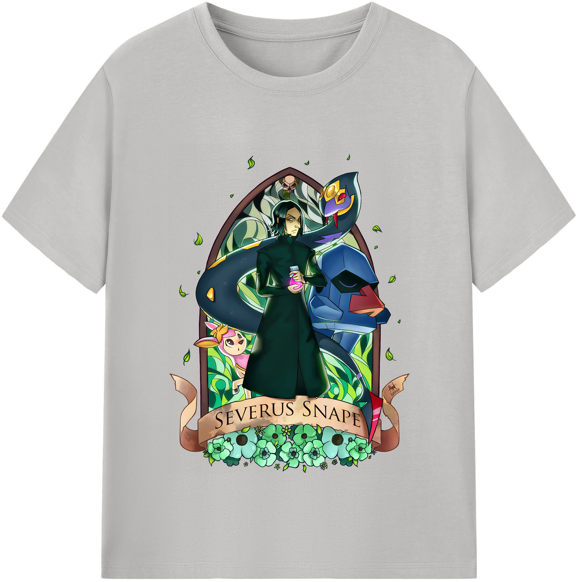 （画像用） Harry Potter ハリー・ポッターシリーズ レディースカジュアルプリントTシャツ（綿100％）