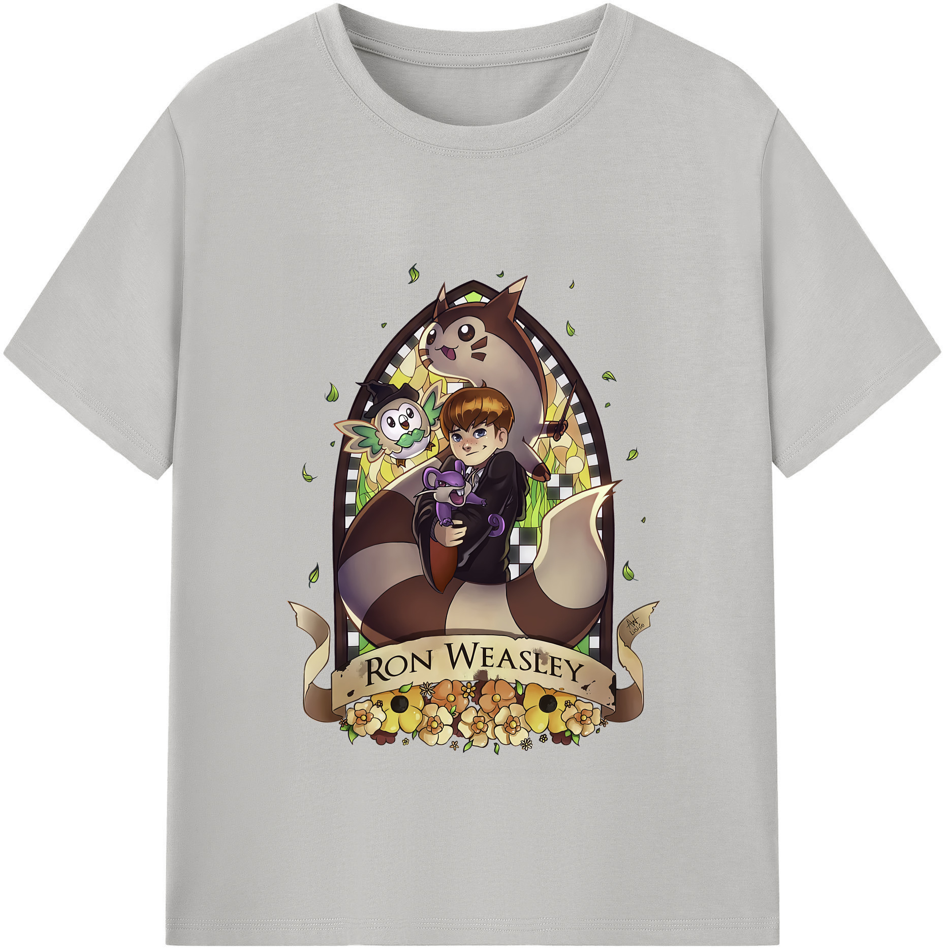 （画像用） Harry Potter ハリー・ポッターシリーズ レディースカジュアルプリントTシャツ（綿100％）