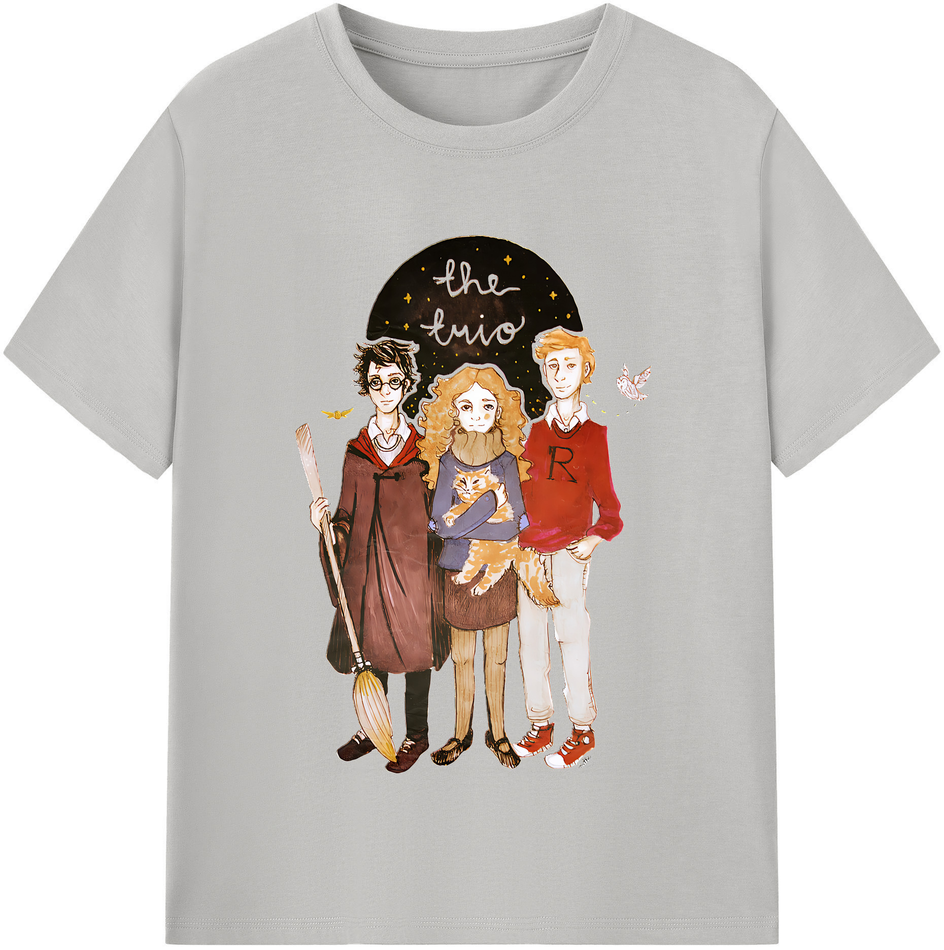 （画像用） Harry Potter ハリー・ポッターシリーズ レディースカジュアルプリントTシャツ（綿100％）