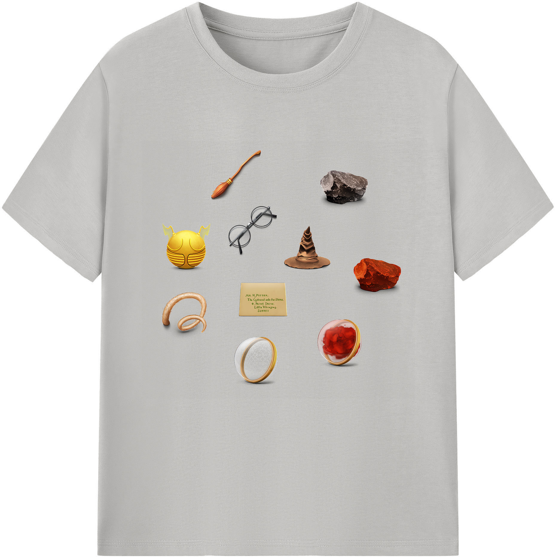 （画像用） Harry Potter ハリー・ポッターシリーズ レディースカジュアルプリントTシャツ（綿100％）