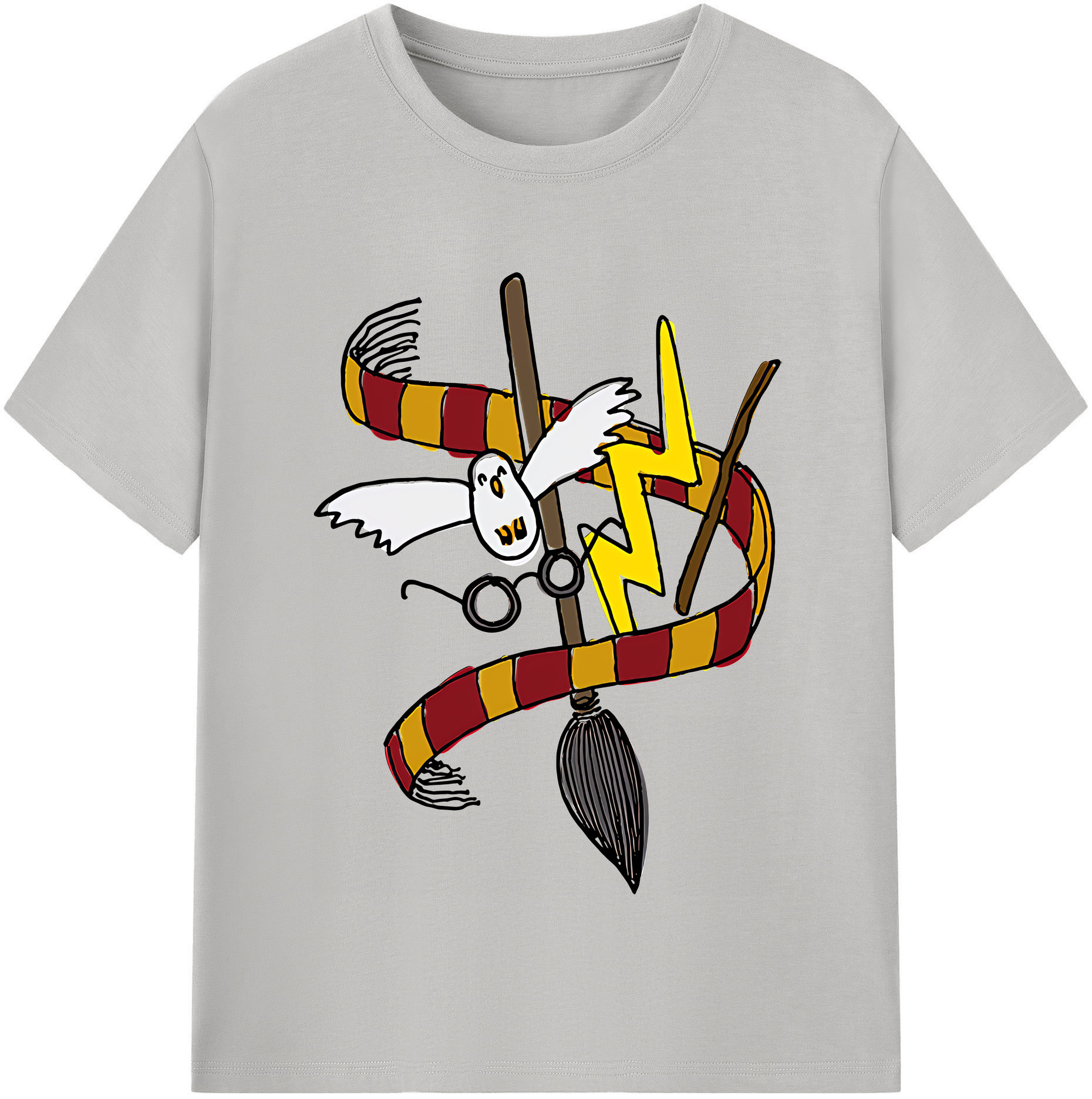 （画像用） Harry Potter ハリー・ポッターシリーズ レディースカジュアルプリントTシャツ（綿100％）