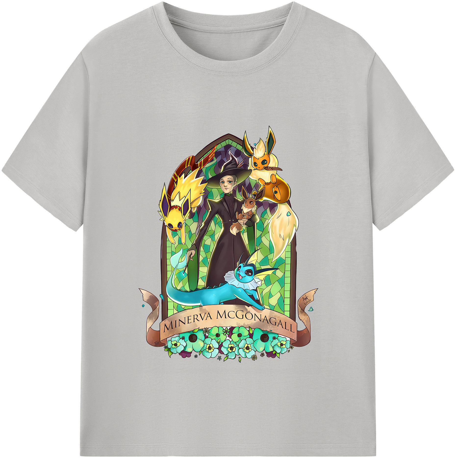 （画像用） Harry Potter ハリー・ポッターシリーズ レディースカジュアルプリントTシャツ（綿100％）