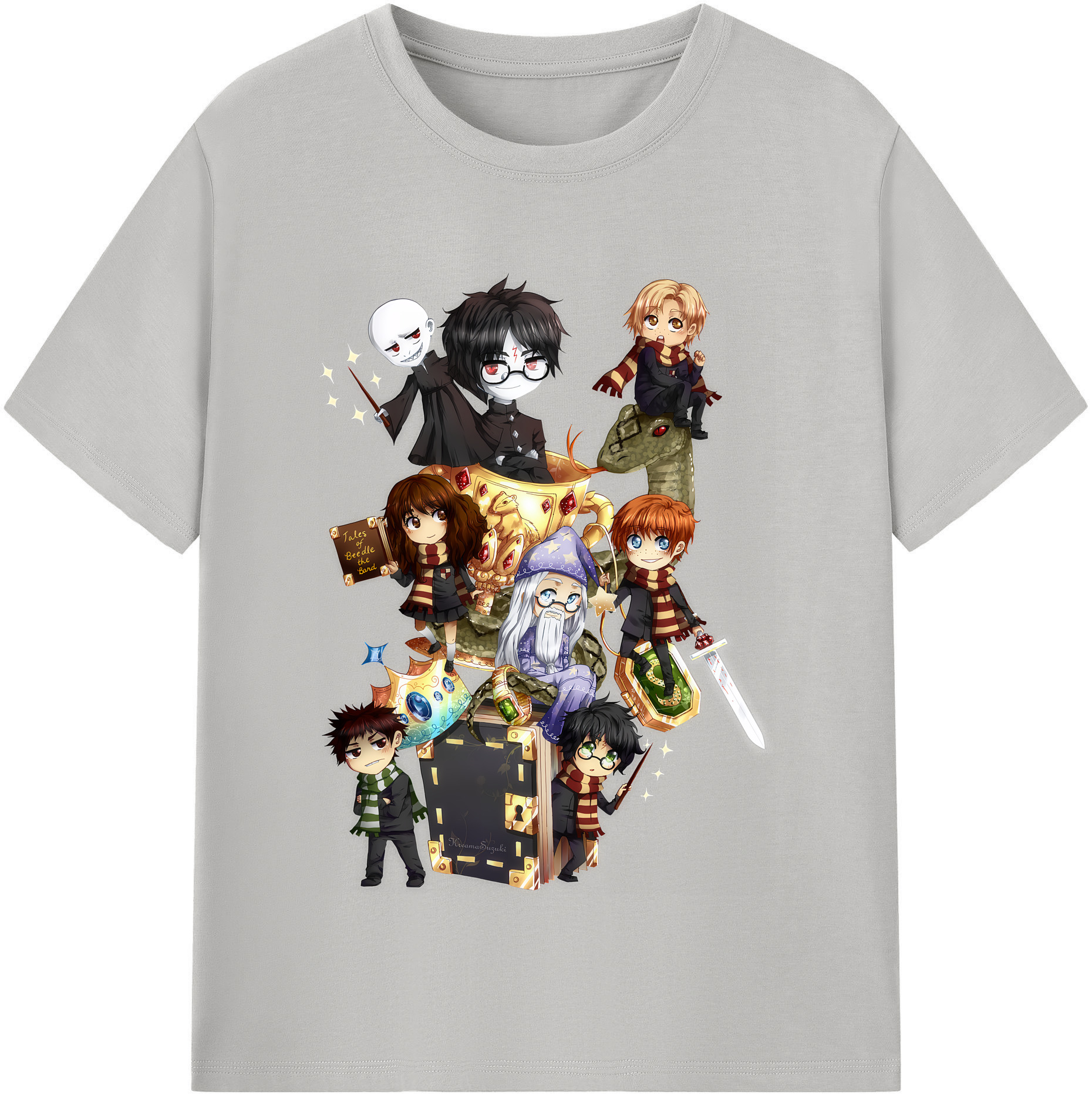 （画像用） Harry Potter ハリー・ポッターシリーズ レディースカジュアルプリントTシャツ（綿100％）