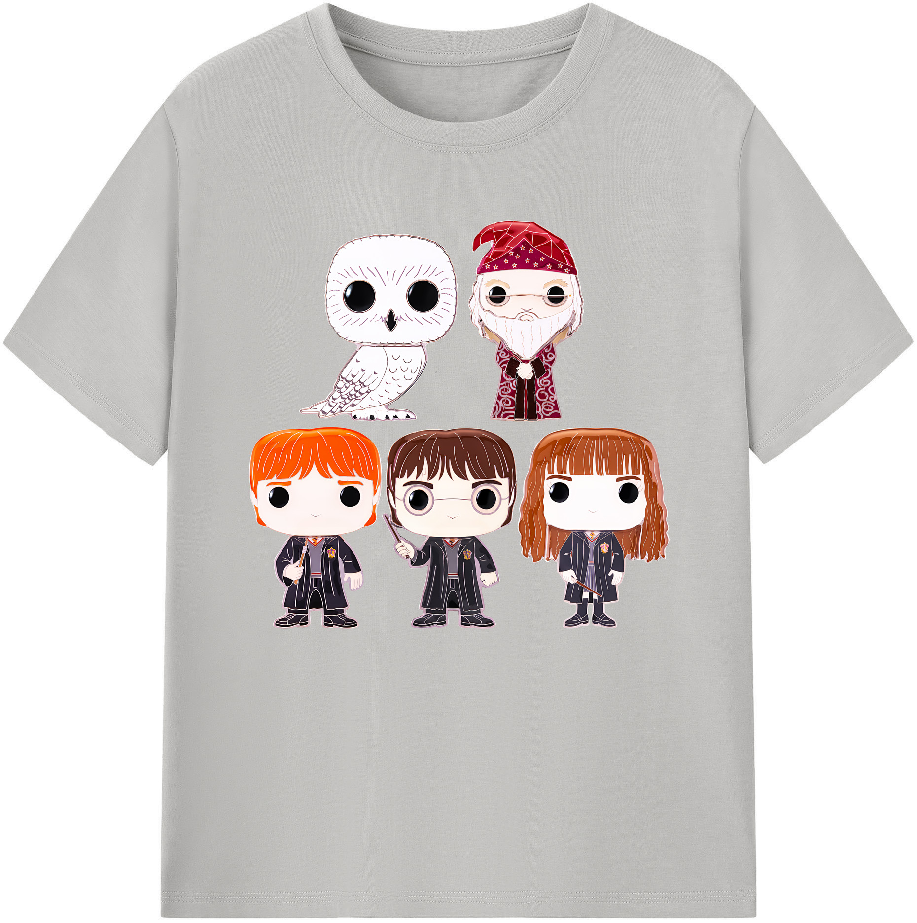 （画像用） Harry Potter ハリー・ポッターシリーズ レディースカジュアルプリントTシャツ（綿100％）