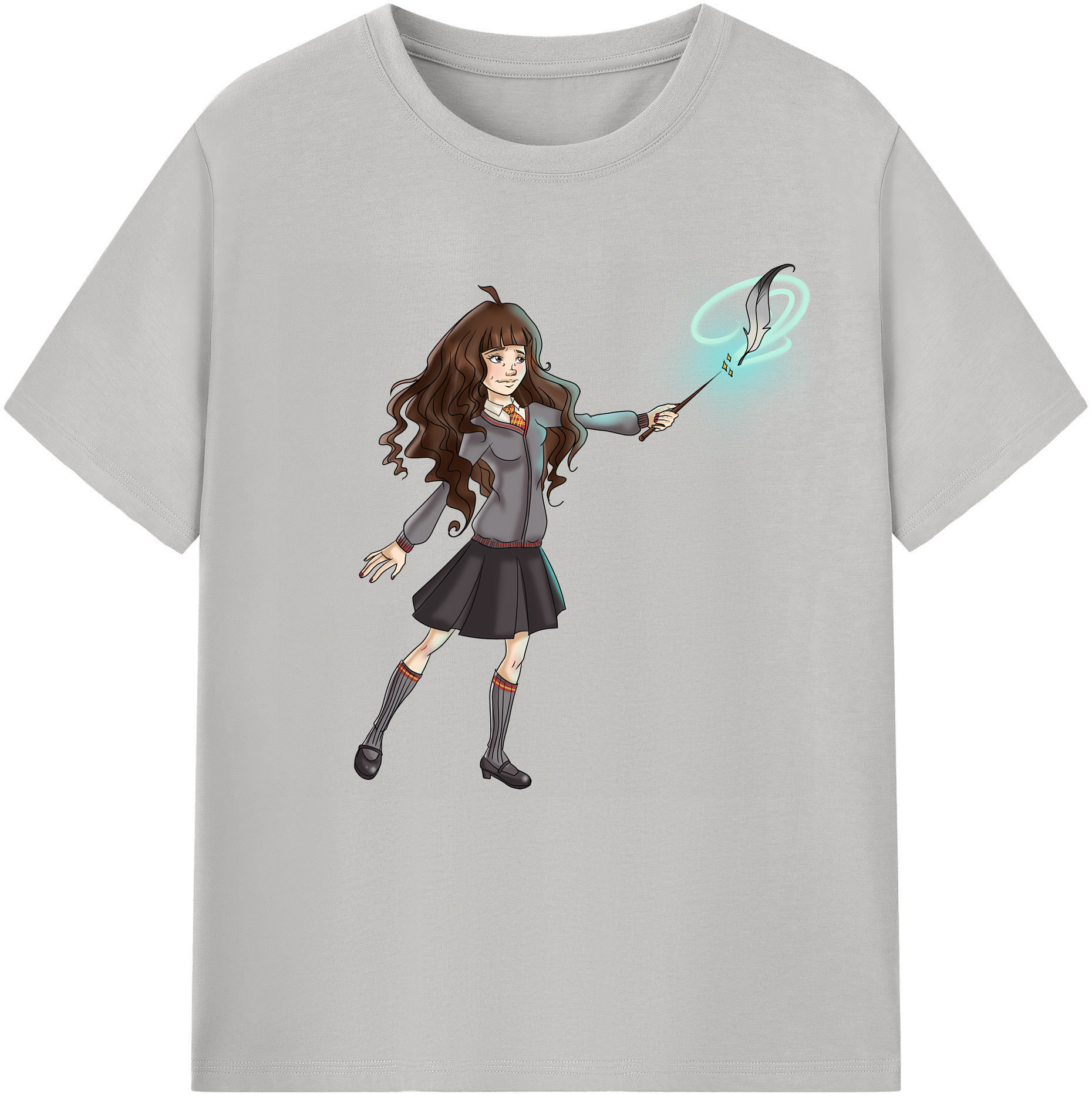 （画像用） Harry Potter ハリー・ポッターシリーズ レディースカジュアルプリントTシャツ（綿100％）