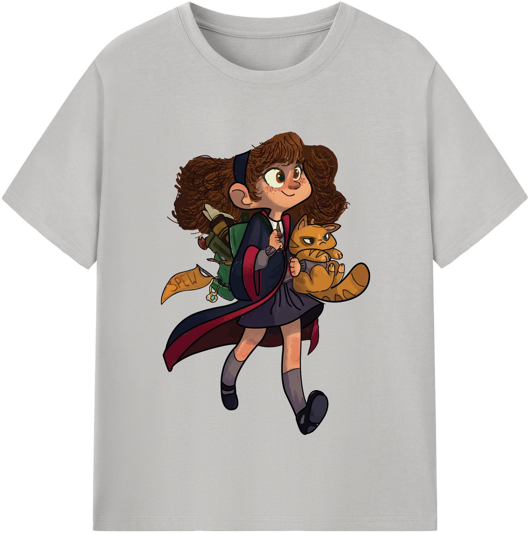 （画像用） Harry Potter ハリー・ポッターシリーズ レディースカジュアルプリントTシャツ（綿100％）