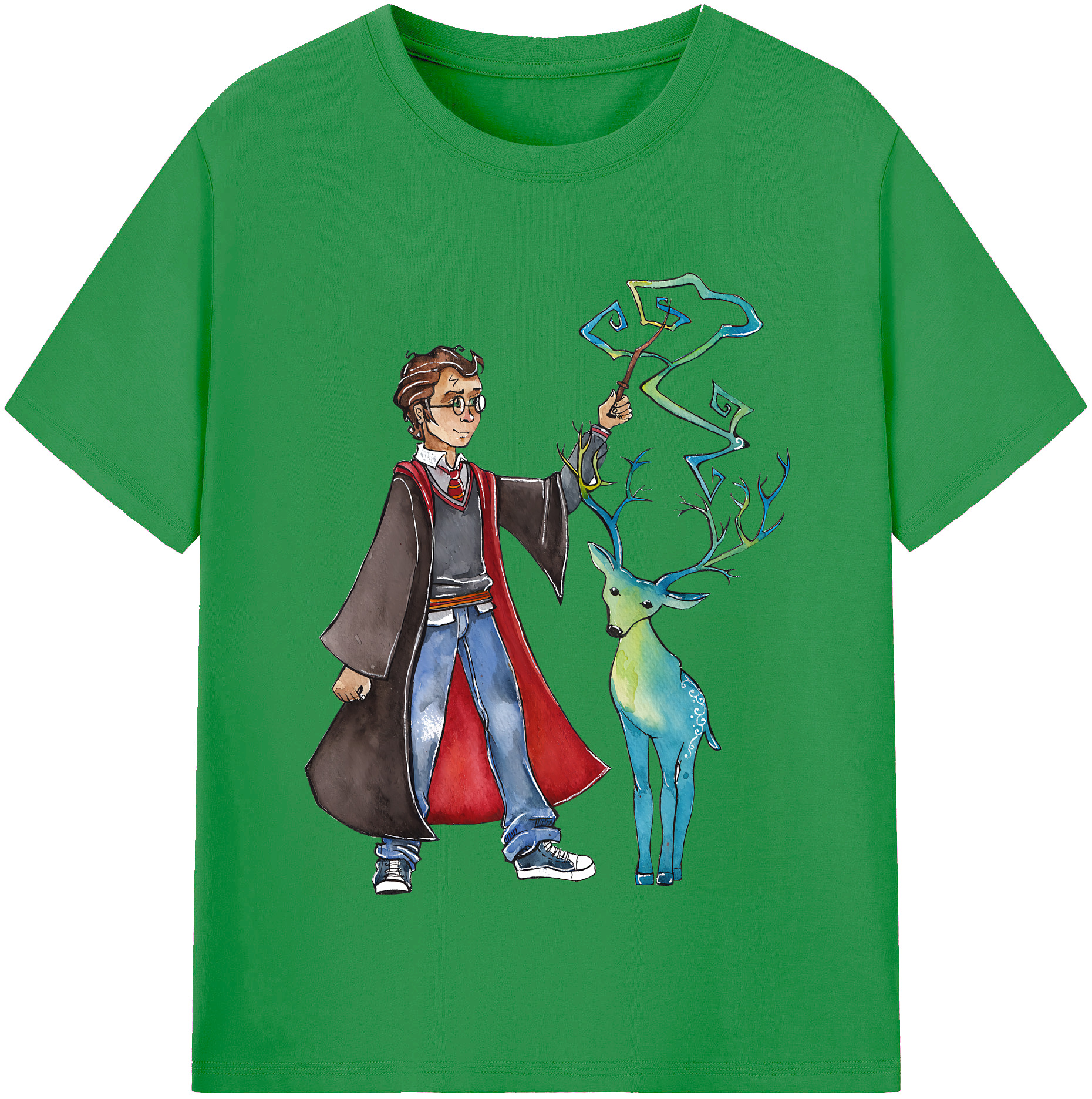 （画像用） Harry Potter ハリー・ポッターシリーズ レディースカジュアルプリントTシャツ（綿100％）