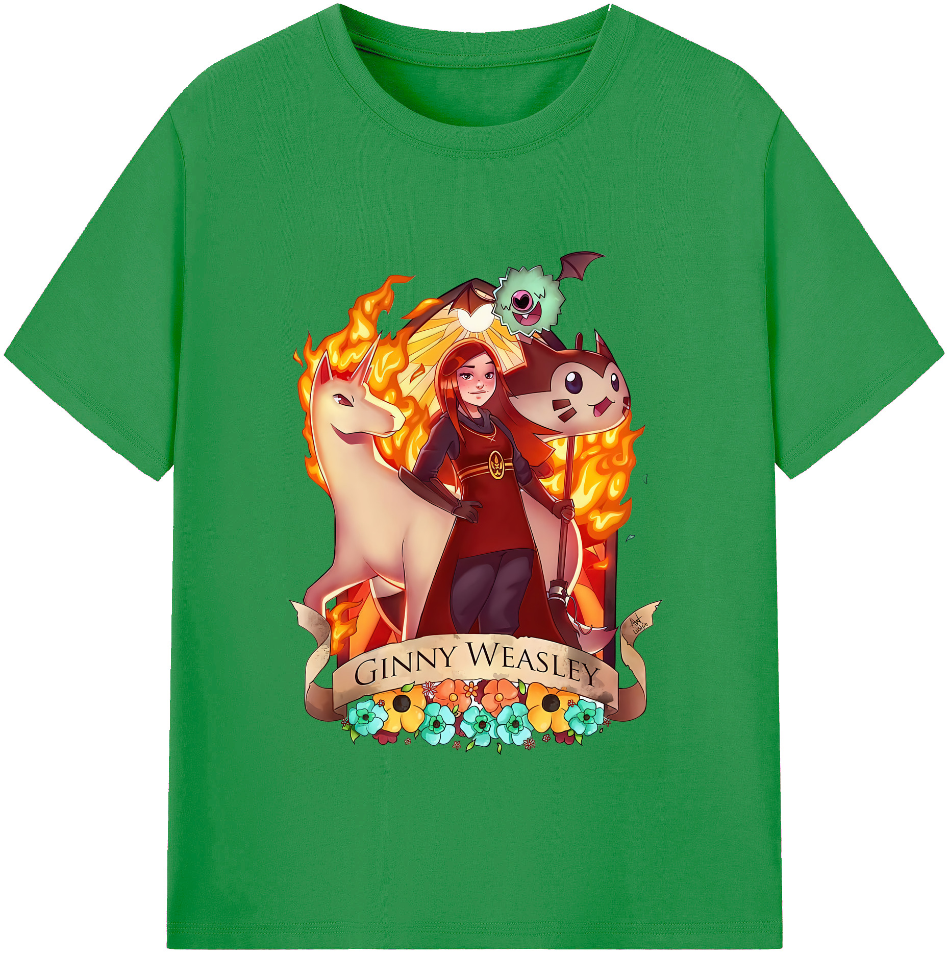 （画像用） Harry Potter ハリー・ポッターシリーズ レディースカジュアルプリントTシャツ（綿100％）