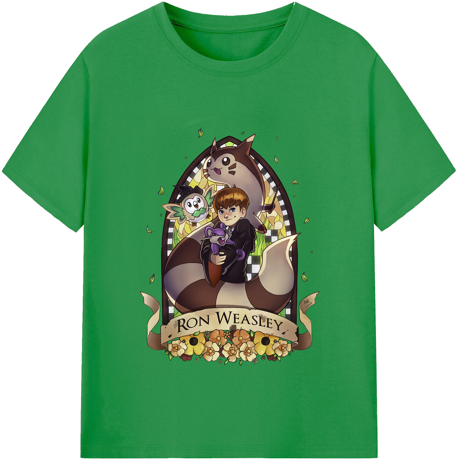 （画像用） Harry Potter ハリー・ポッターシリーズ レディースカジュアルプリントTシャツ（綿100％）