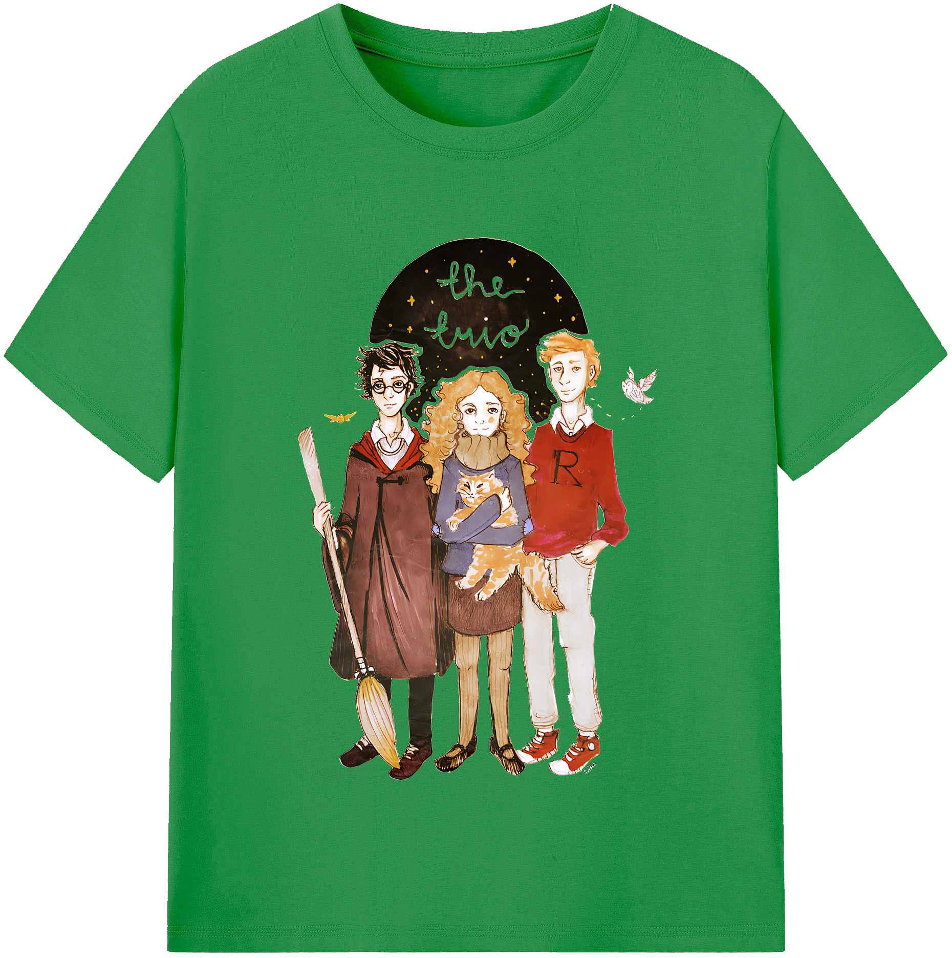 （画像用） Harry Potter ハリー・ポッターシリーズ レディースカジュアルプリントTシャツ（綿100％）