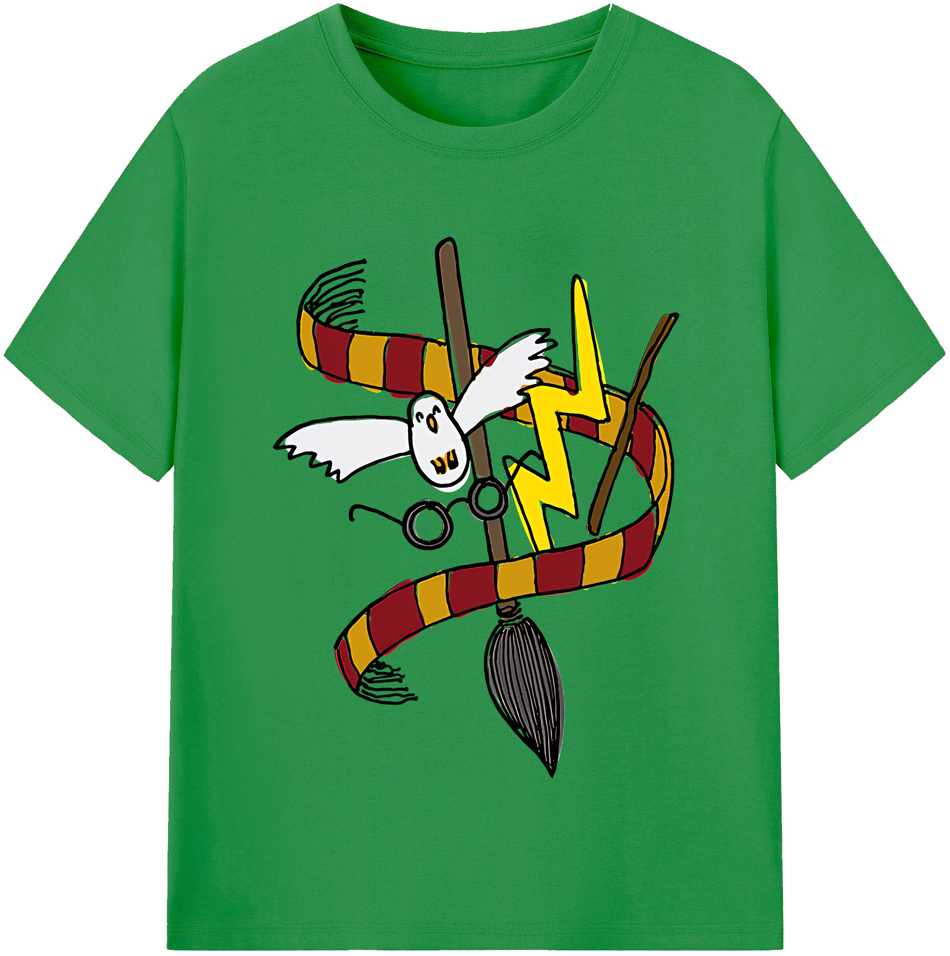 （画像用） Harry Potter ハリー・ポッターシリーズ レディースカジュアルプリントTシャツ（綿100％）