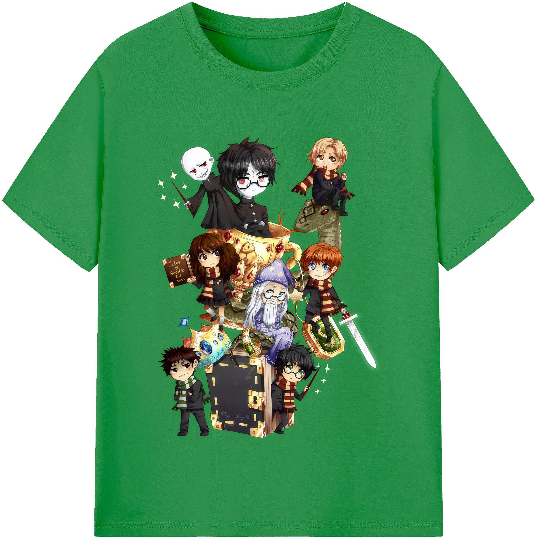 （画像用） Harry Potter ハリー・ポッターシリーズ レディースカジュアルプリントTシャツ（綿100％）