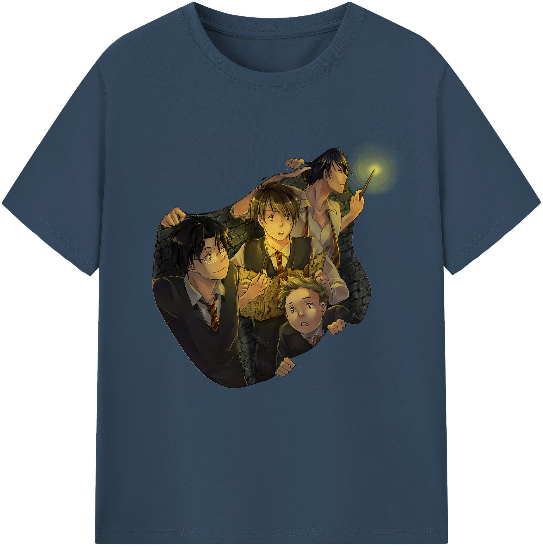 （画像用） Harry Potter ハリー・ポッターシリーズ レディースカジュアルプリントTシャツ（綿100％）