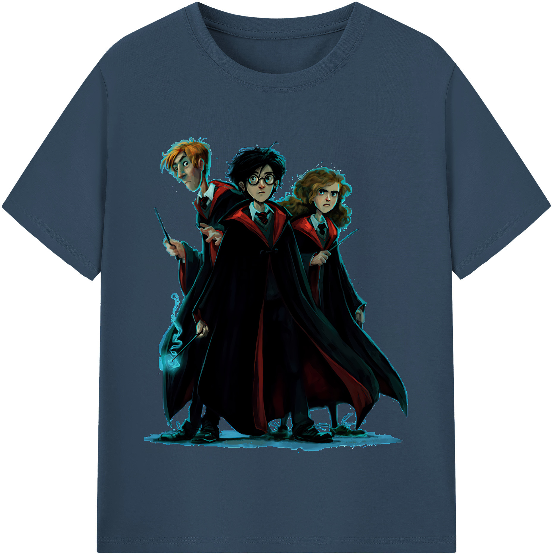 （画像用） Harry Potter ハリー・ポッターシリーズ レディースカジュアルプリントTシャツ（綿100％）