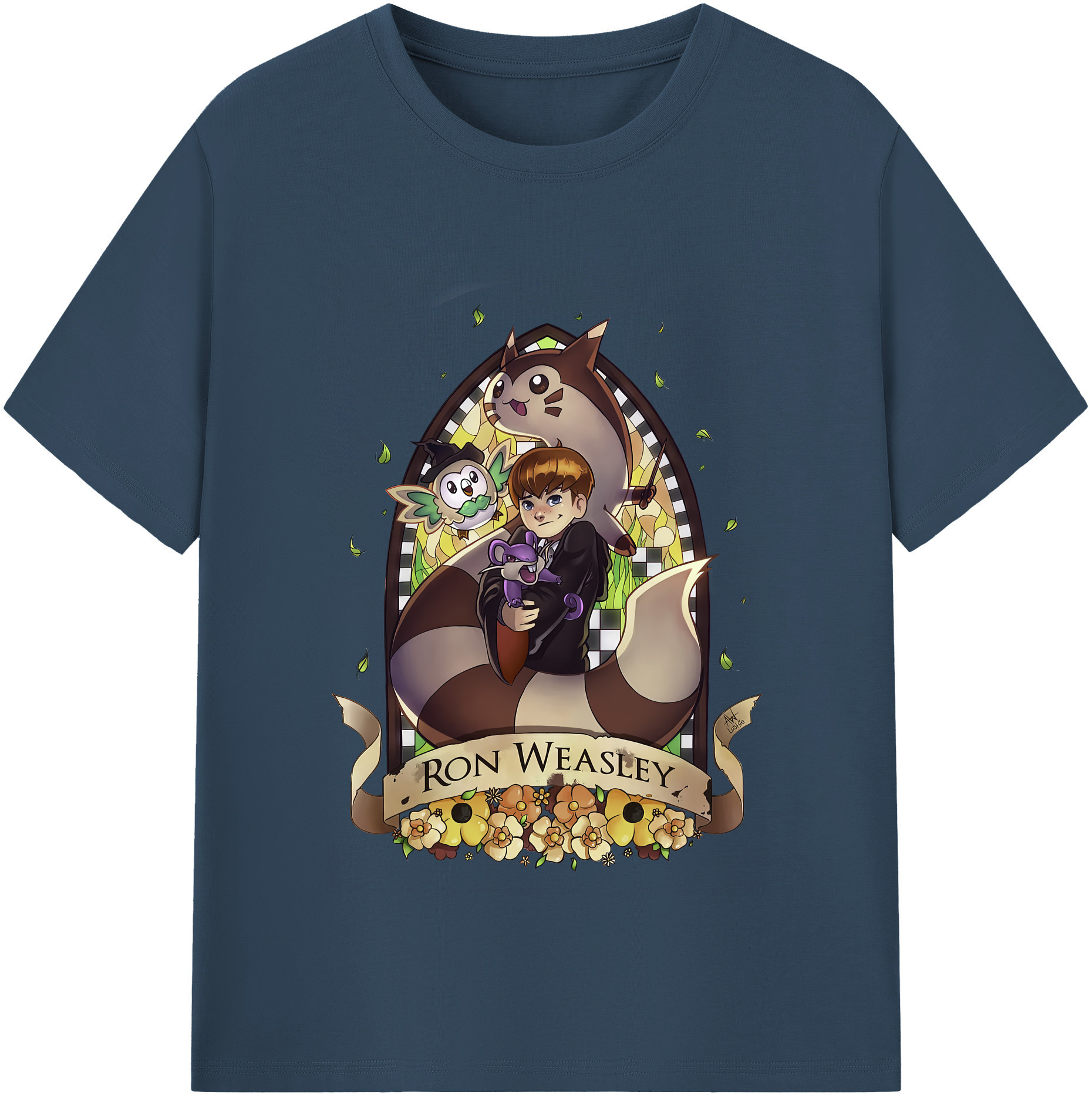 （画像用） Harry Potter ハリー・ポッターシリーズ レディースカジュアルプリントTシャツ（綿100％）