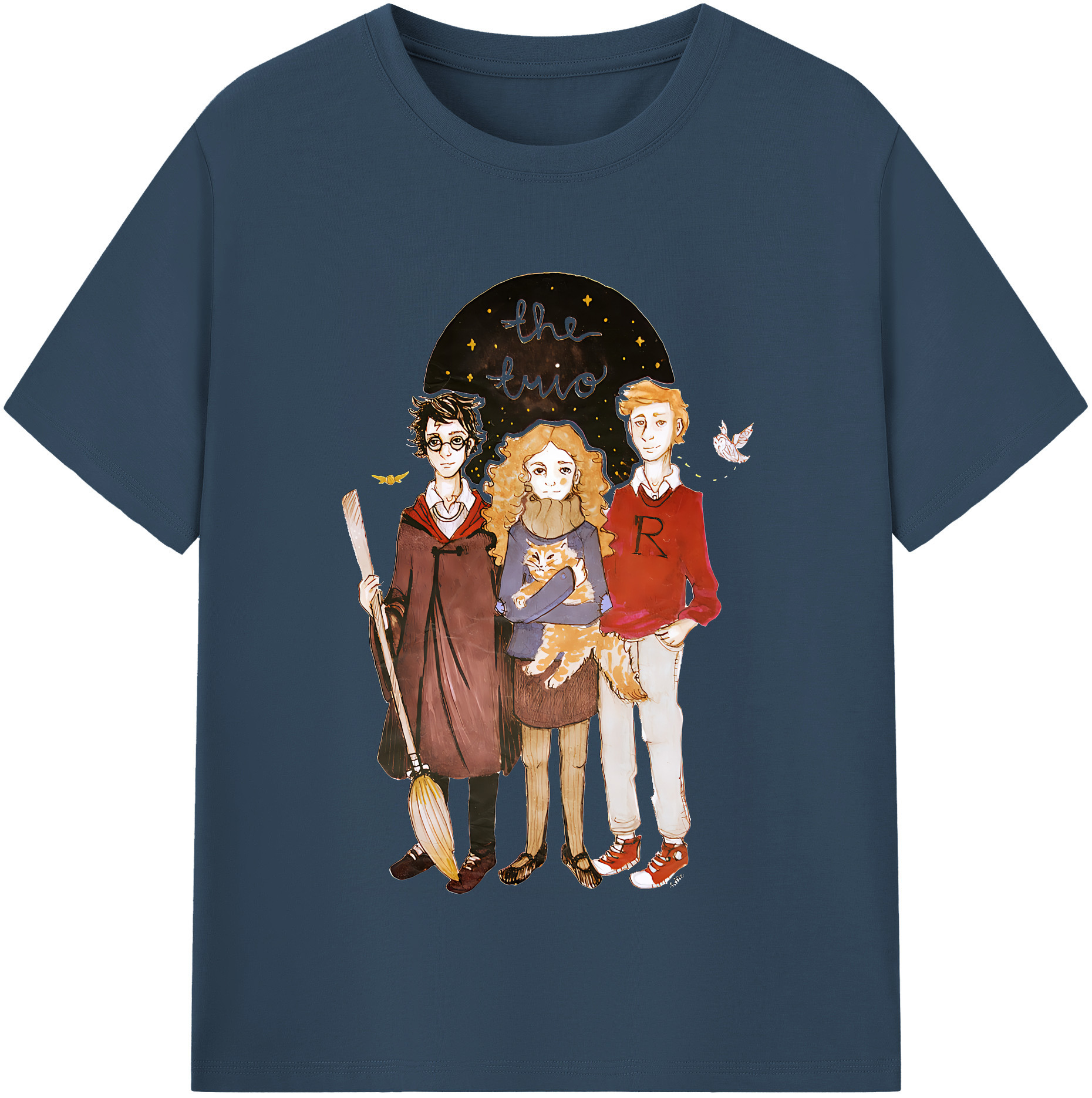 （画像用） Harry Potter ハリー・ポッターシリーズ レディースカジュアルプリントTシャツ（綿100％）