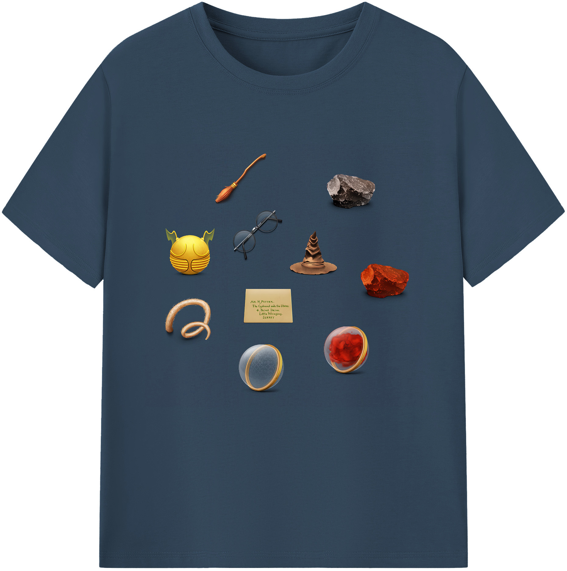 （画像用） Harry Potter ハリー・ポッターシリーズ レディースカジュアルプリントTシャツ（綿100％）