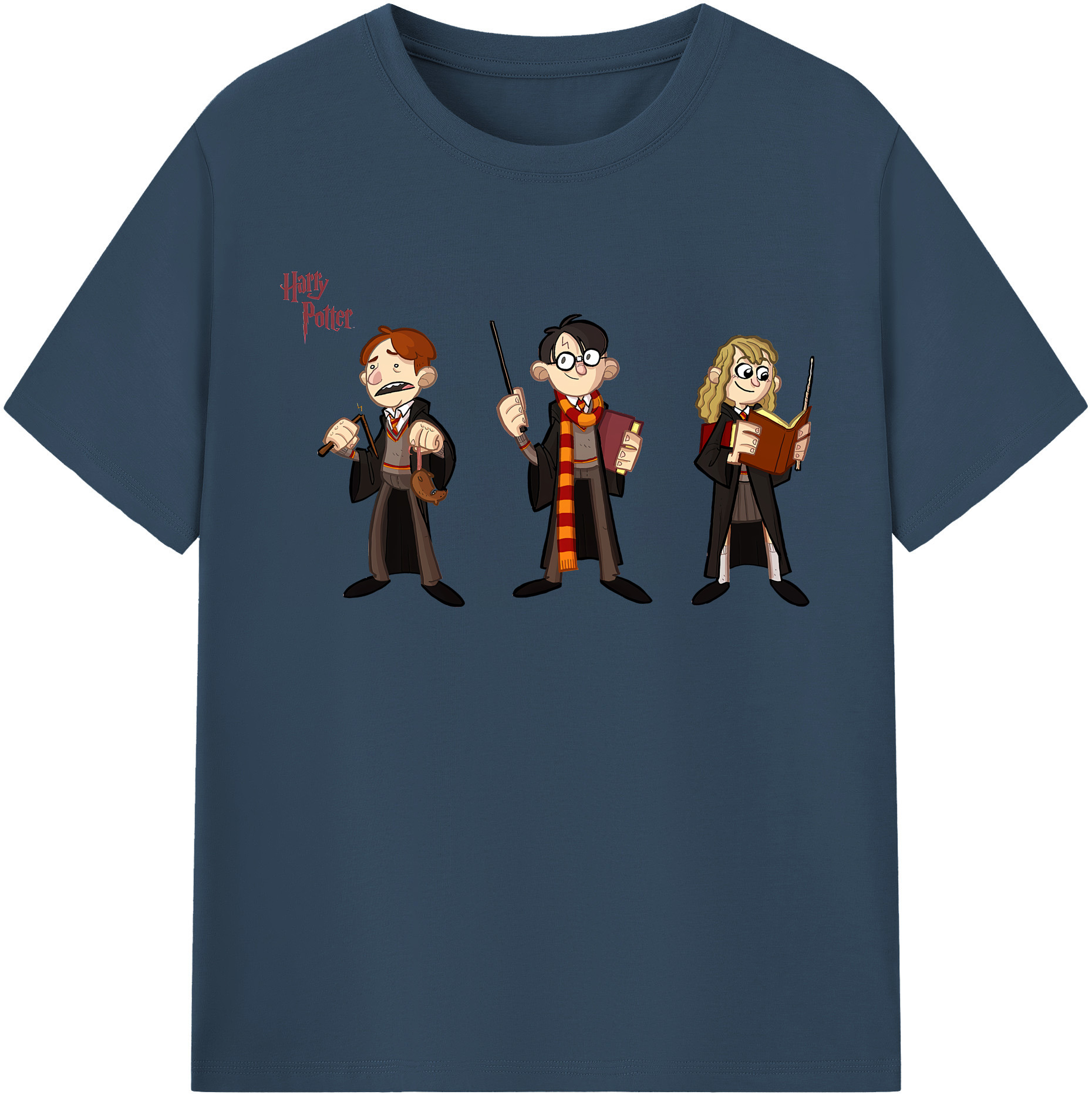 （画像用） Harry Potter ハリー・ポッターシリーズ レディースカジュアルプリントTシャツ（綿100％）