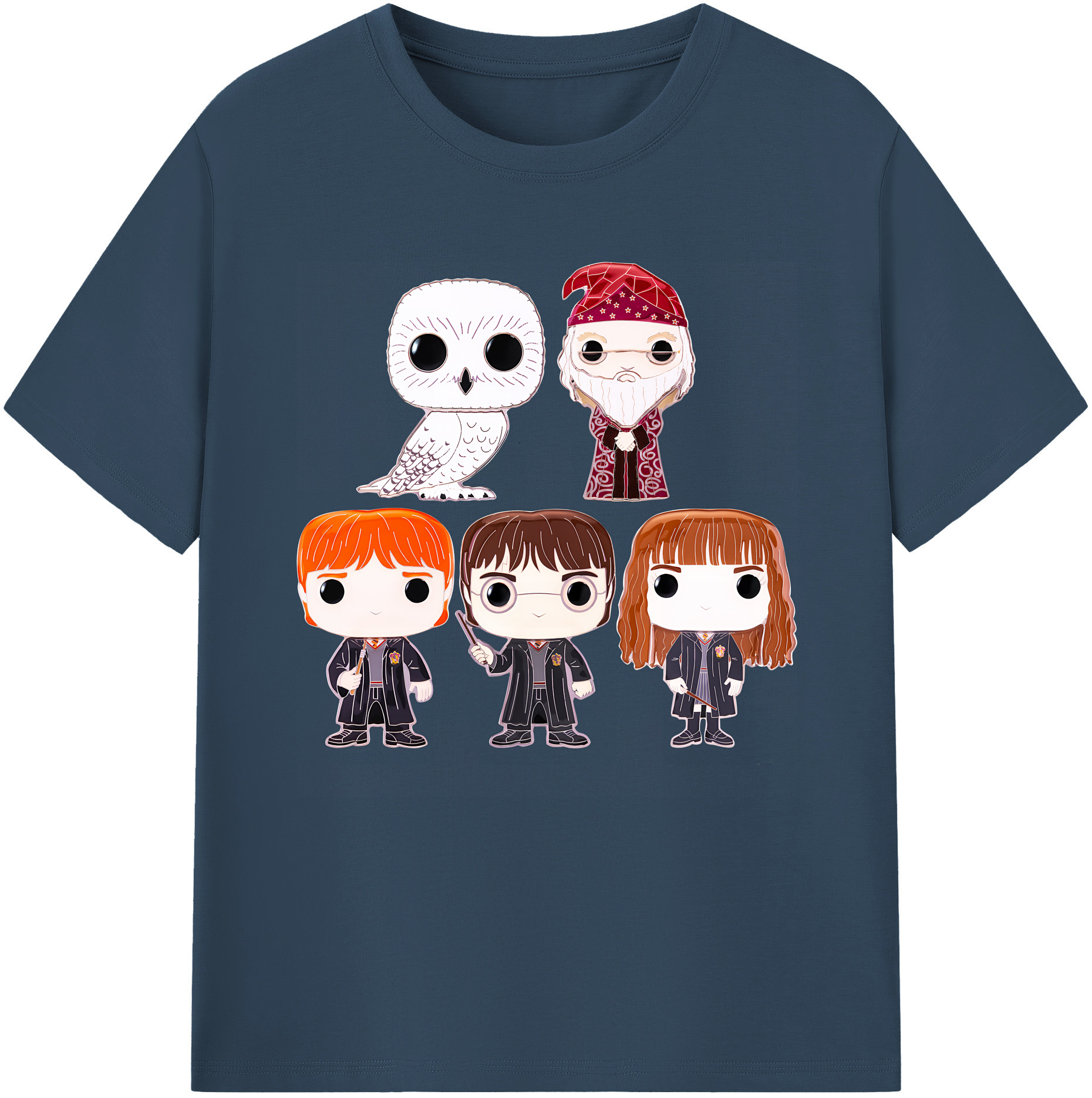 （画像用） Harry Potter ハリー・ポッターシリーズ レディースカジュアルプリントTシャツ（綿100％）