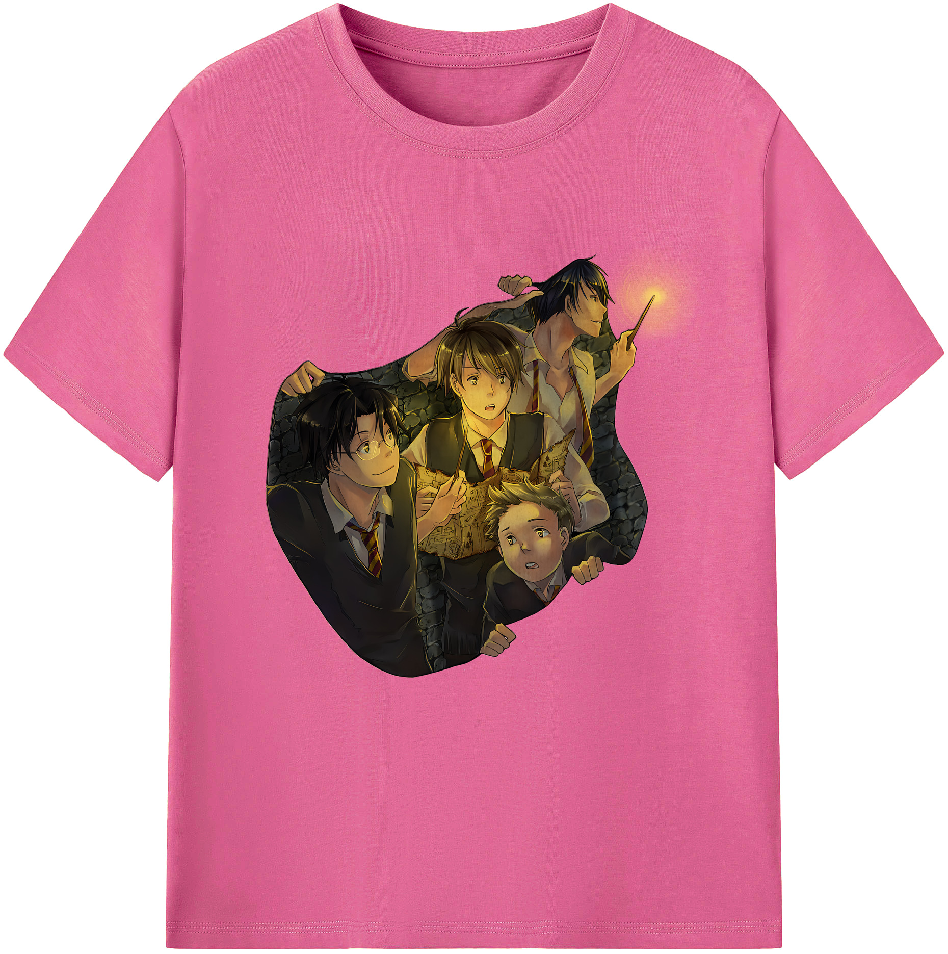 （画像用） Harry Potter ハリー・ポッターシリーズ レディースカジュアルプリントTシャツ（綿100％）