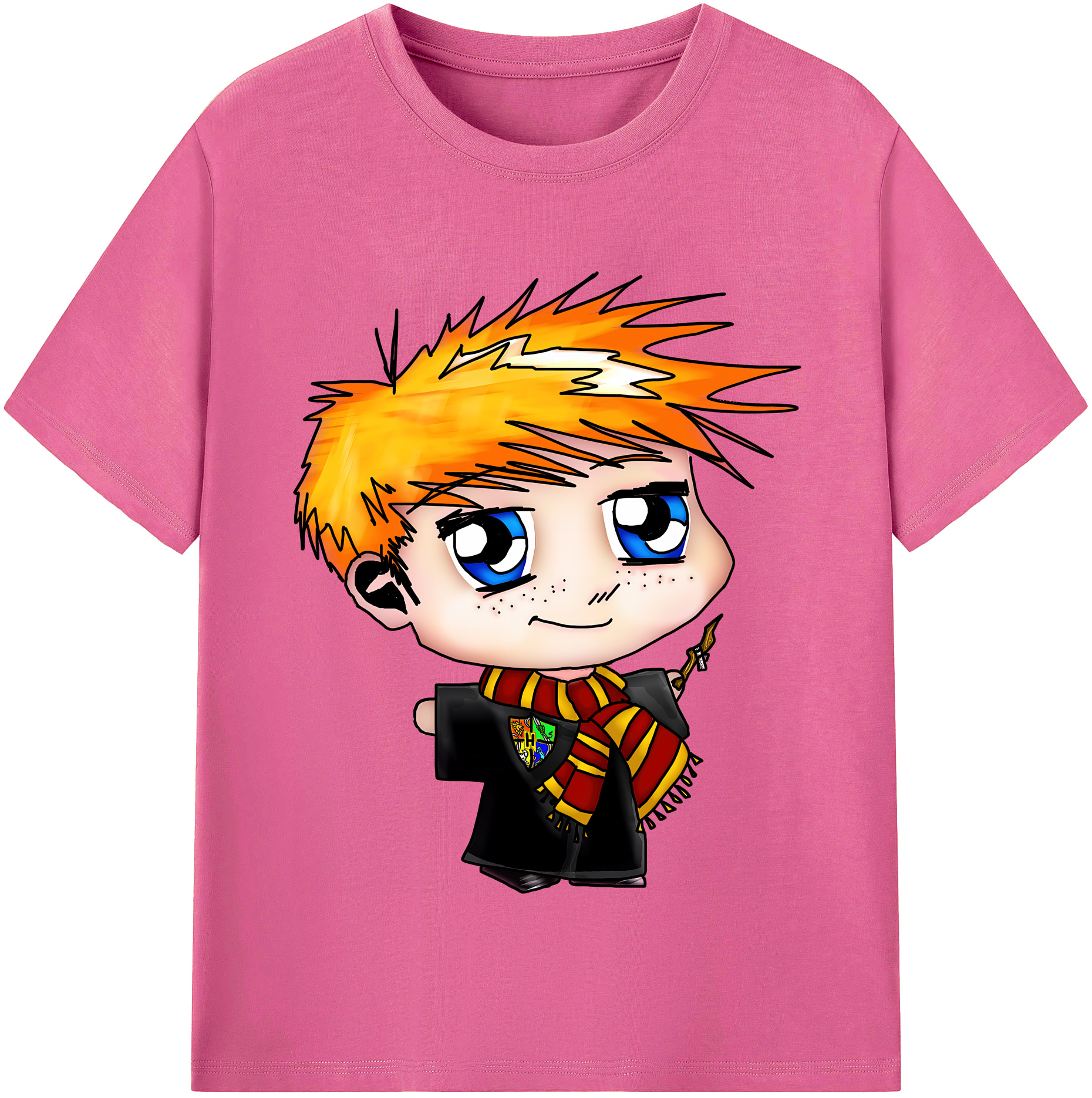 （画像用） Harry Potter ハリー・ポッターシリーズ レディースカジュアルプリントTシャツ（綿100％）
