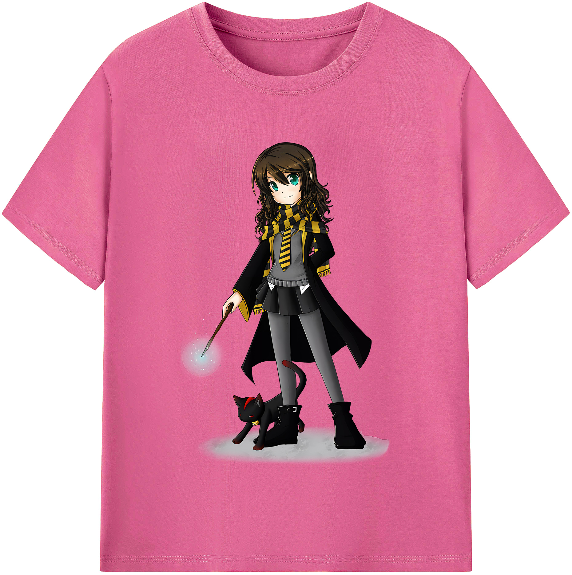 （画像用） Harry Potter ハリー・ポッターシリーズ レディースカジュアルプリントTシャツ（綿100％）