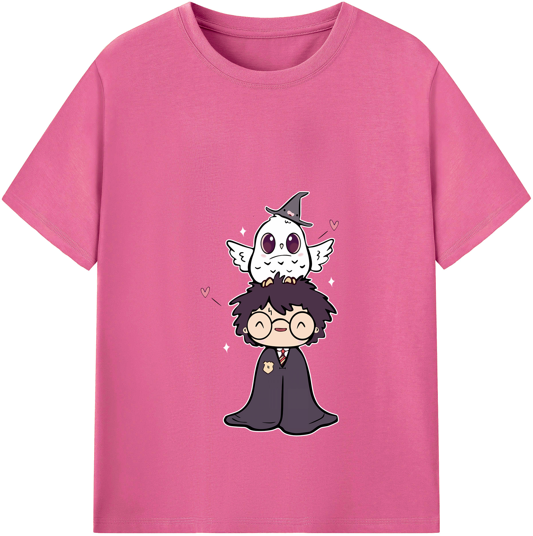 （画像用） Harry Potter ハリー・ポッターシリーズ レディースカジュアルプリントTシャツ（綿100％）