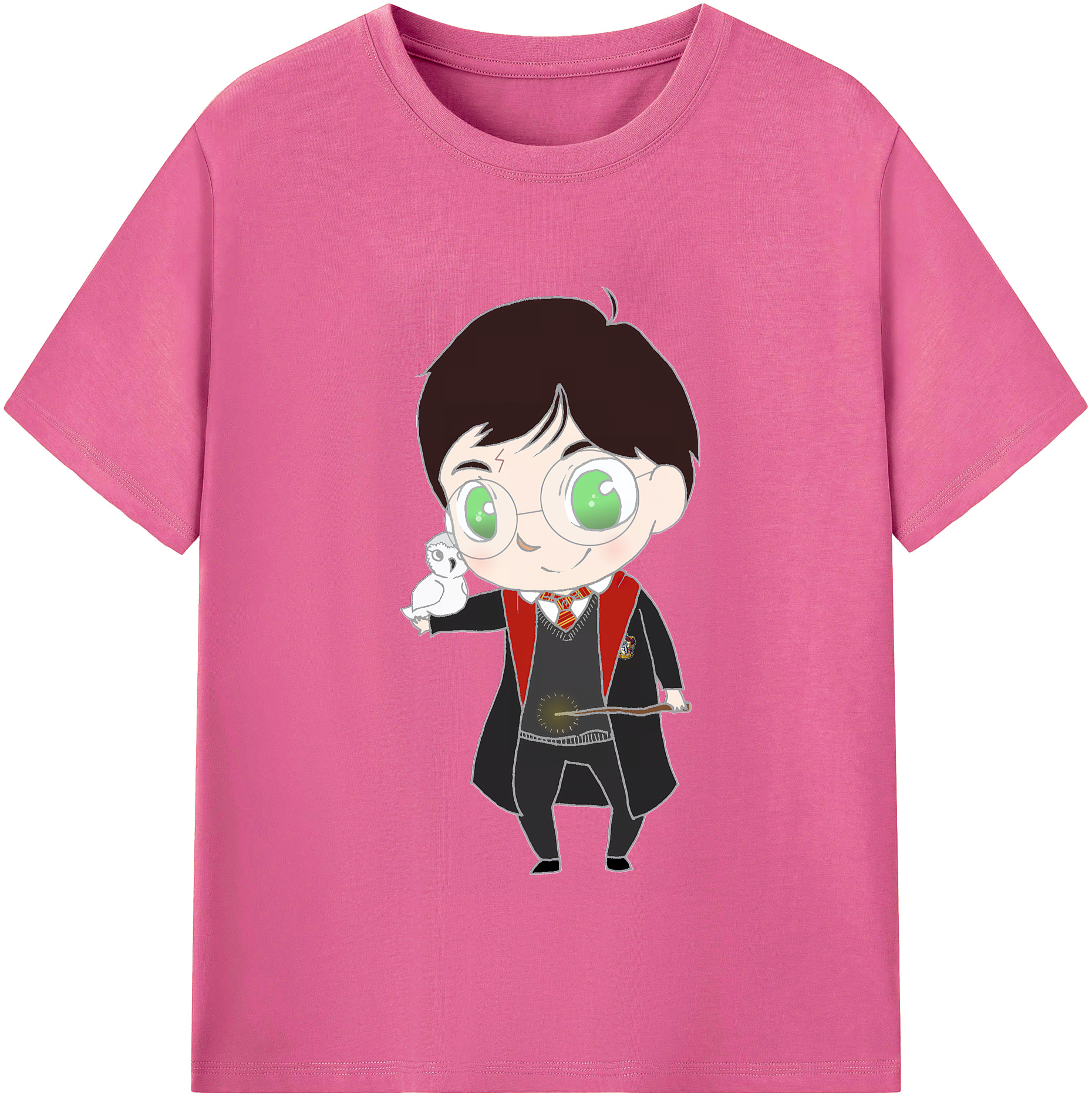 （画像用） Harry Potter ハリー・ポッターシリーズ レディースカジュアルプリントTシャツ（綿100％）