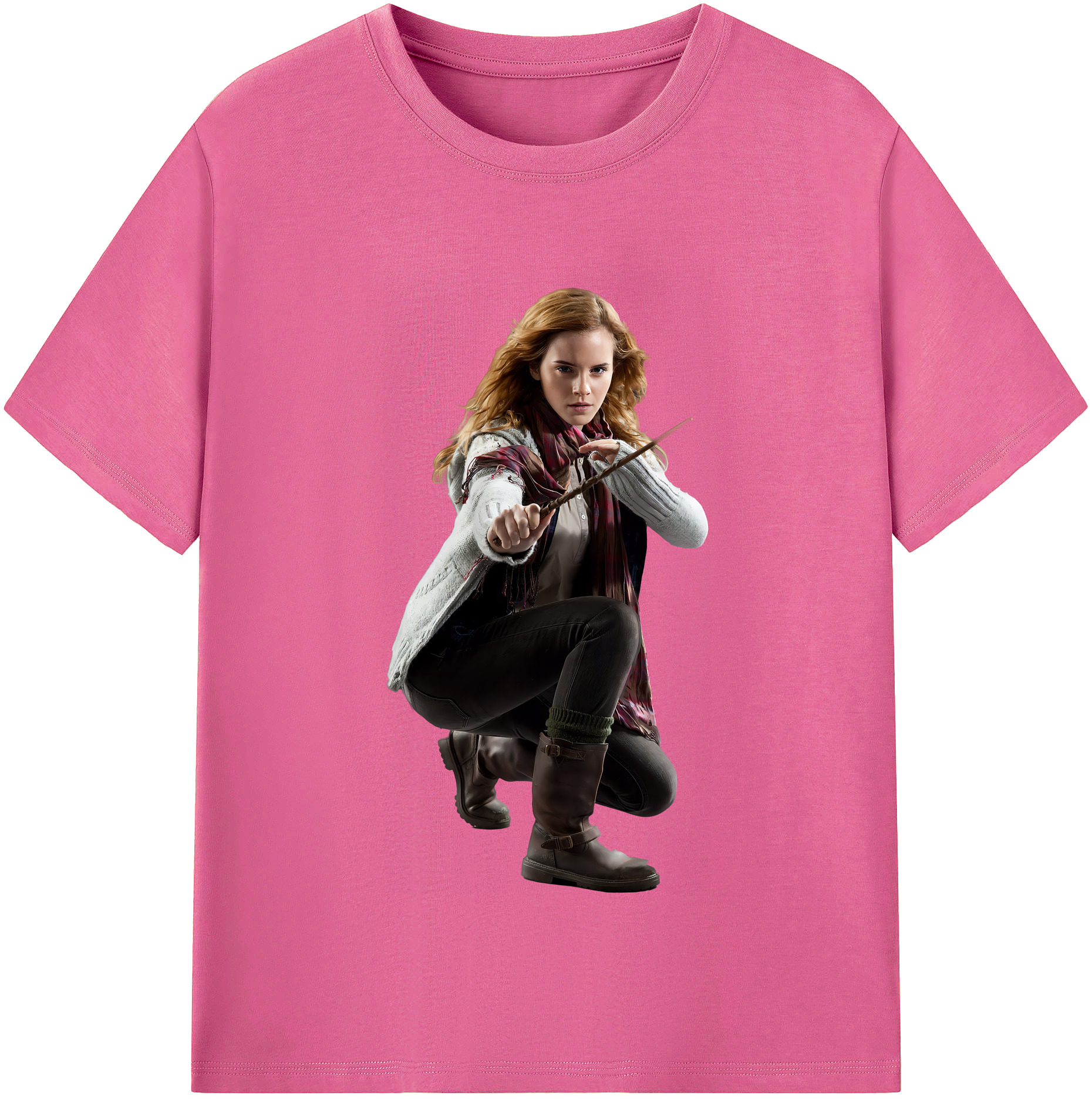 （画像用） Harry Potter ハリー・ポッターシリーズ レディースカジュアルプリントTシャツ（綿100％）
