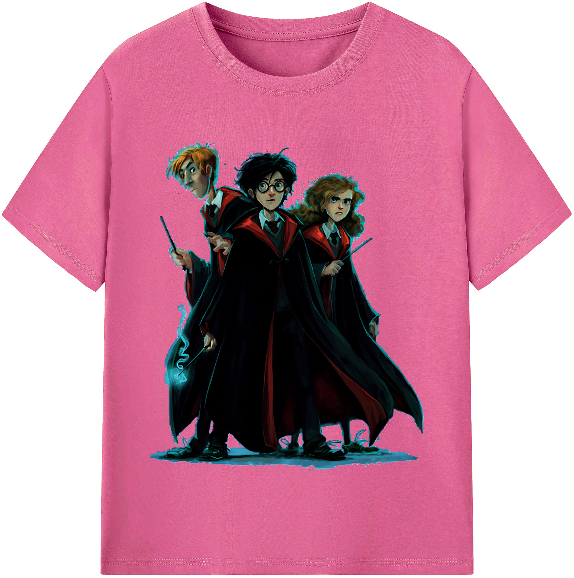 （画像用） Harry Potter ハリー・ポッターシリーズ レディースカジュアルプリントTシャツ（綿100％）