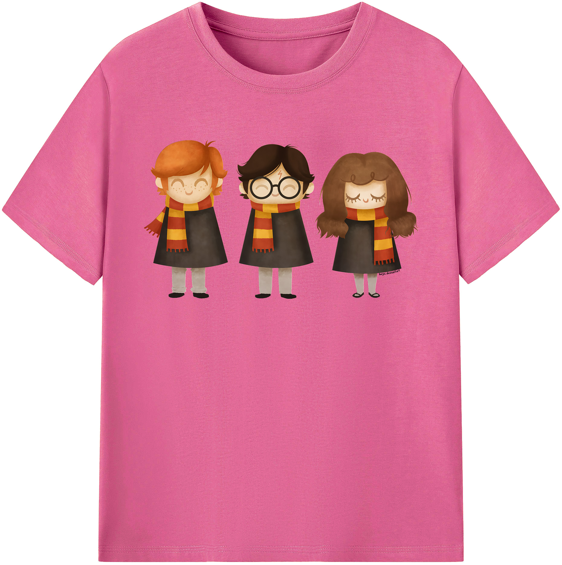 （画像用） Harry Potter ハリー・ポッターシリーズ レディースカジュアルプリントTシャツ（綿100％）