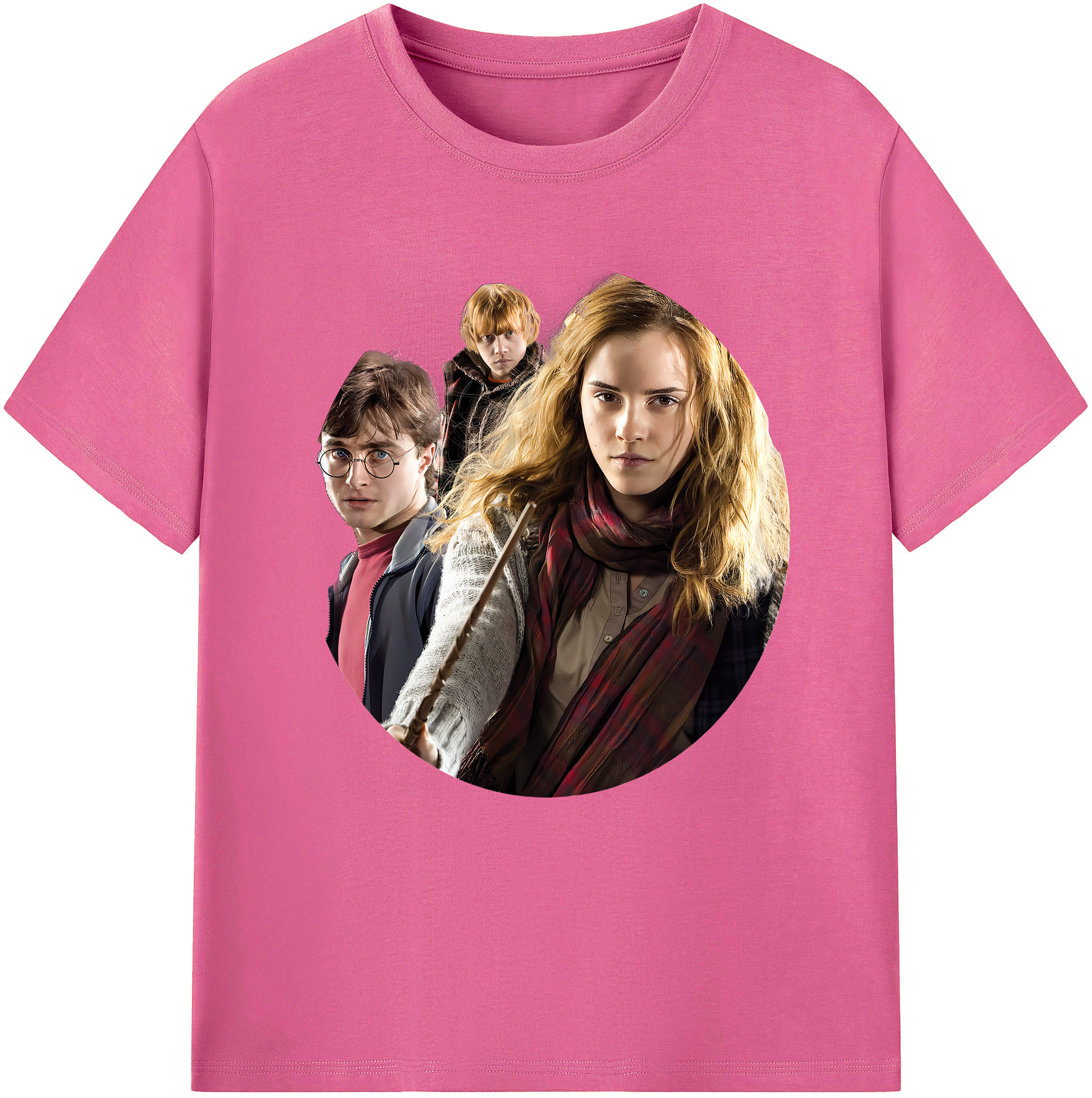 （画像用） Harry Potter ハリー・ポッターシリーズ レディースカジュアルプリントTシャツ（綿100％）