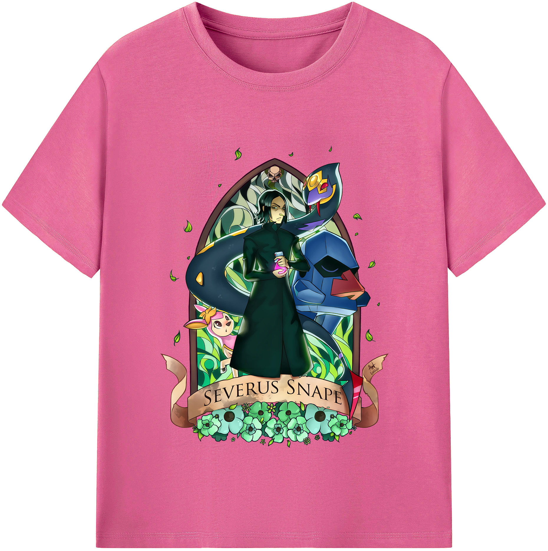 （画像用） Harry Potter ハリー・ポッターシリーズ レディースカジュアルプリントTシャツ（綿100％）