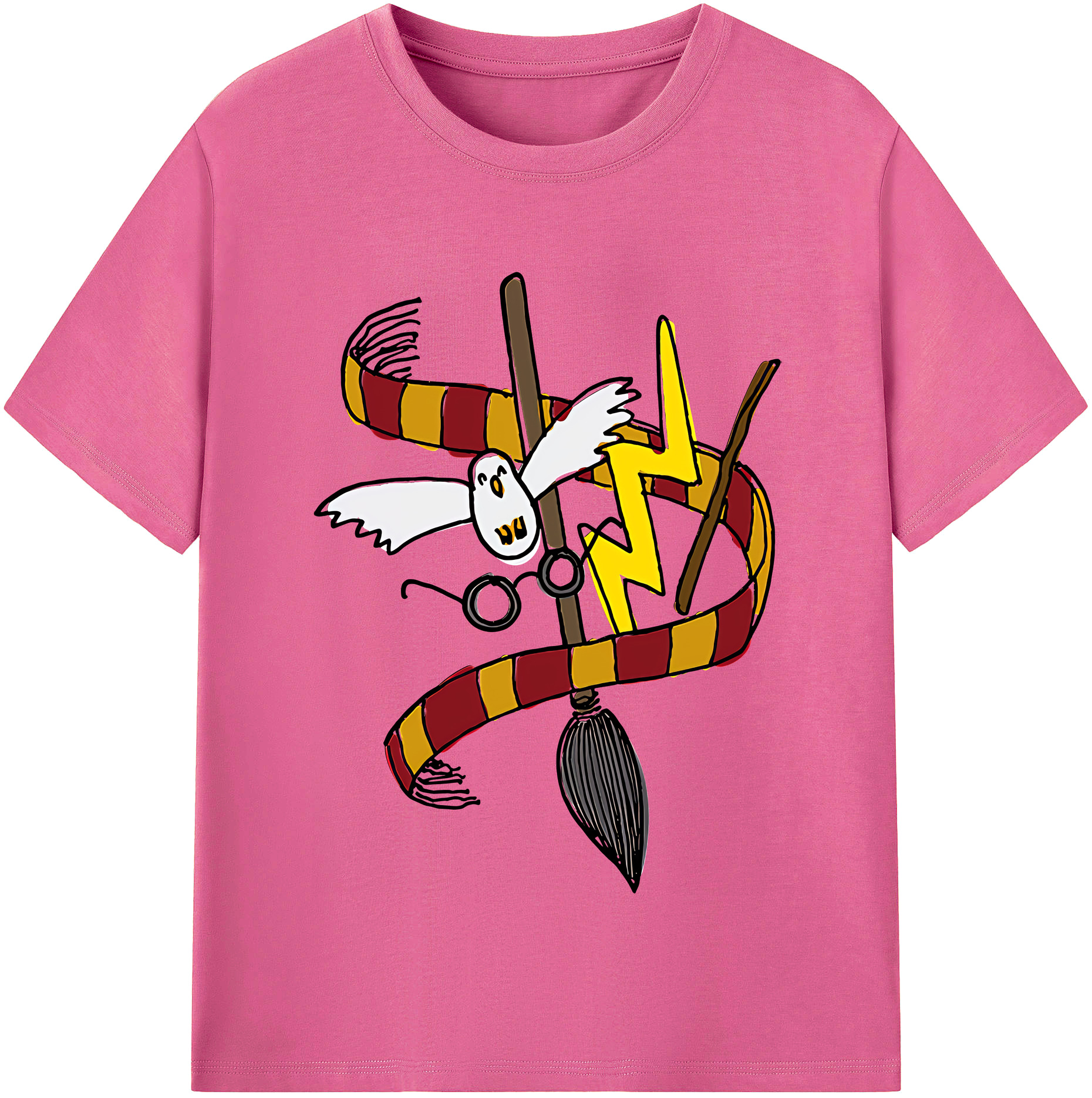 （画像用） Harry Potter ハリー・ポッターシリーズ レディースカジュアルプリントTシャツ（綿100％）